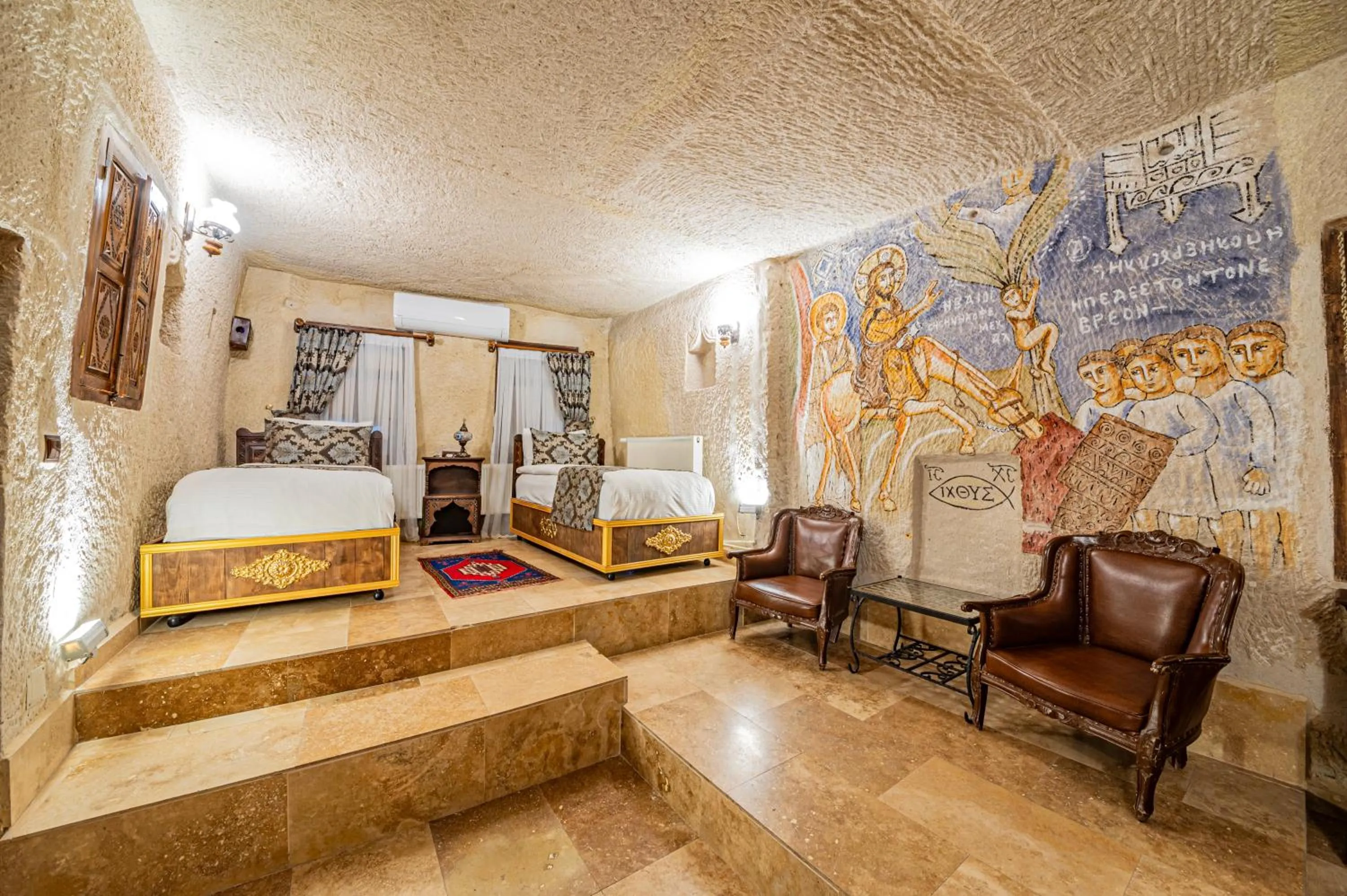 Bed in Ascension Cave Suites - Special Class