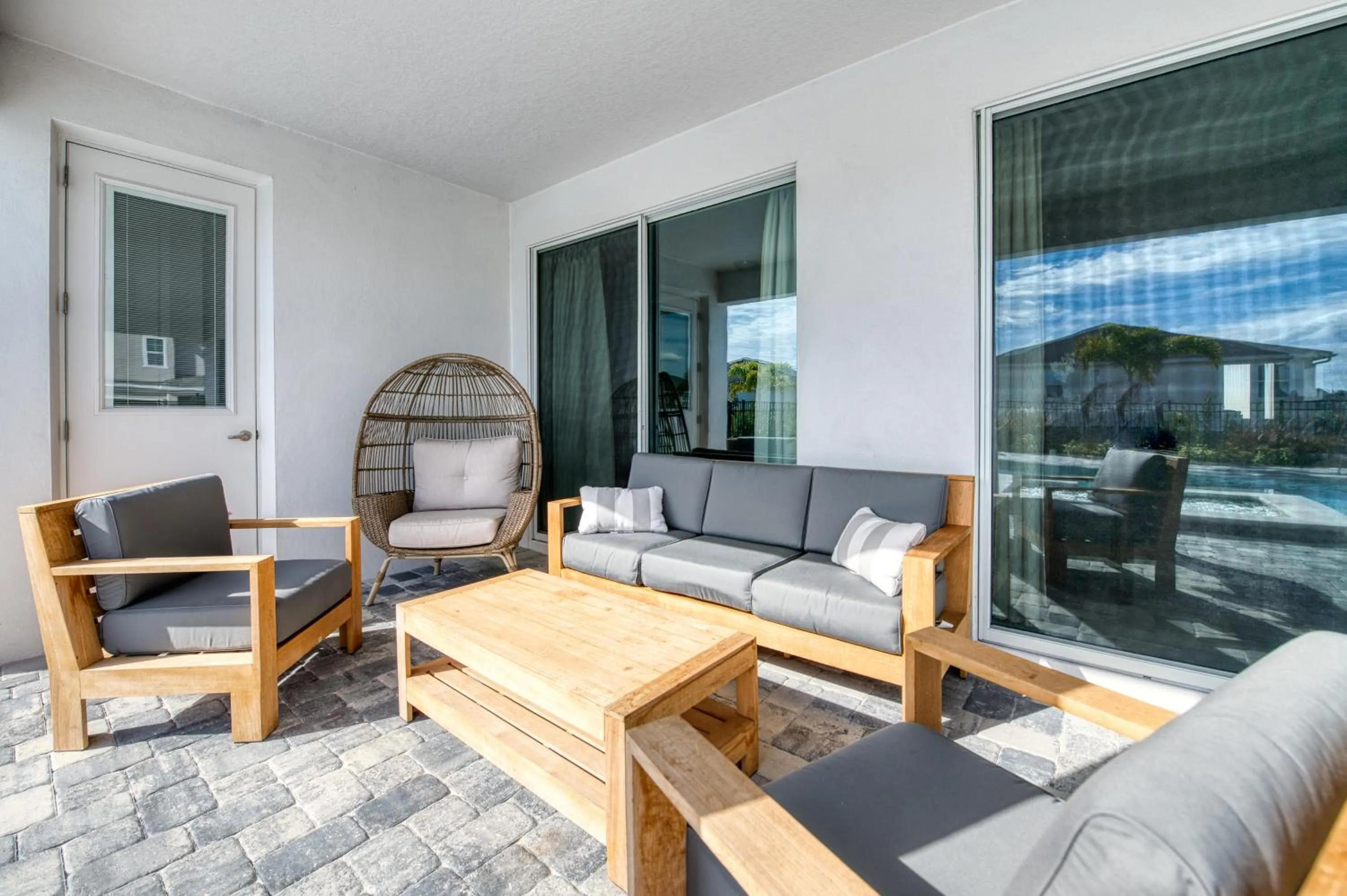 Patio in Encore Resort and Water Park at Reunion by Rentyl