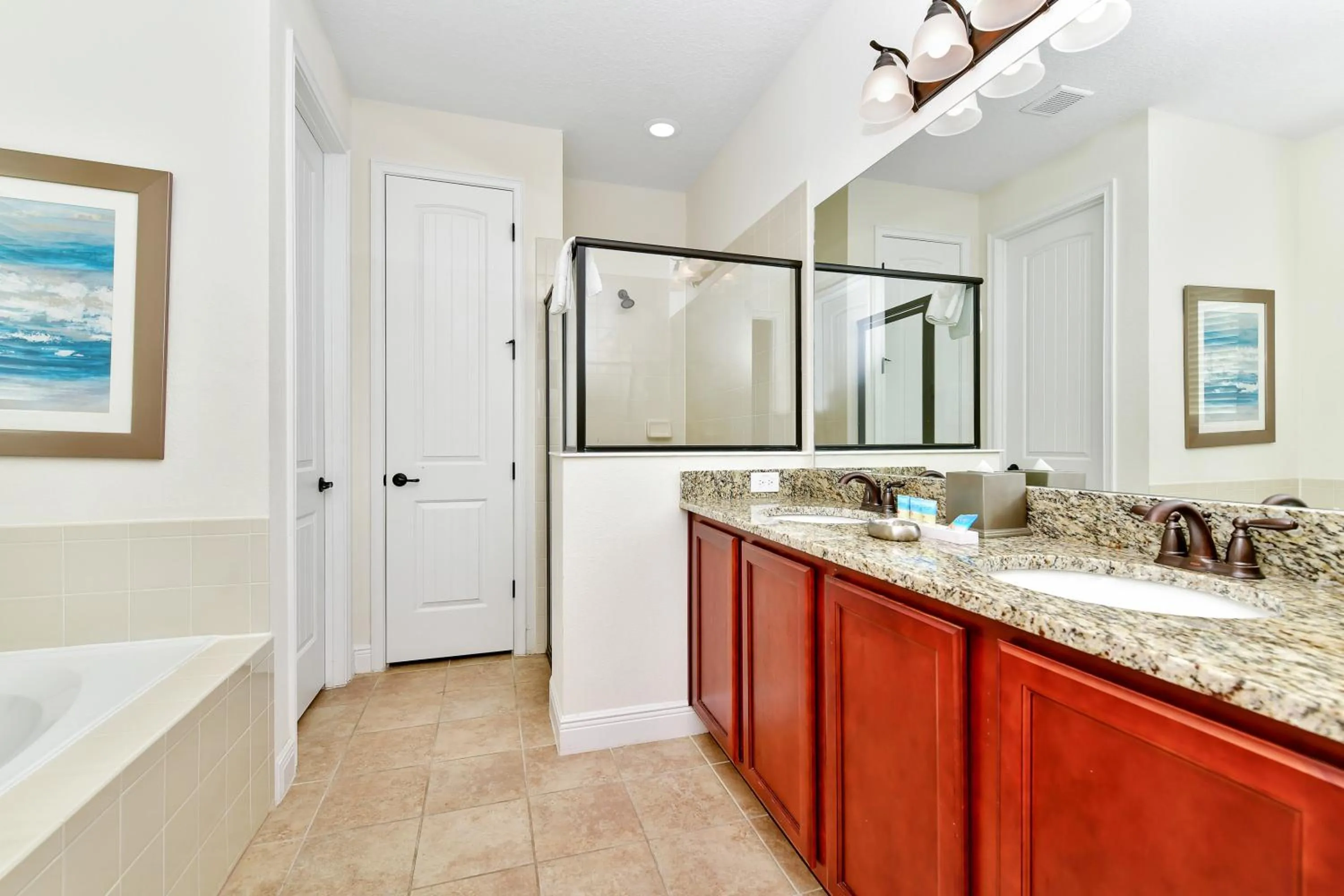 Shower in Encore Resort and Water Park at Reunion by Rentyl