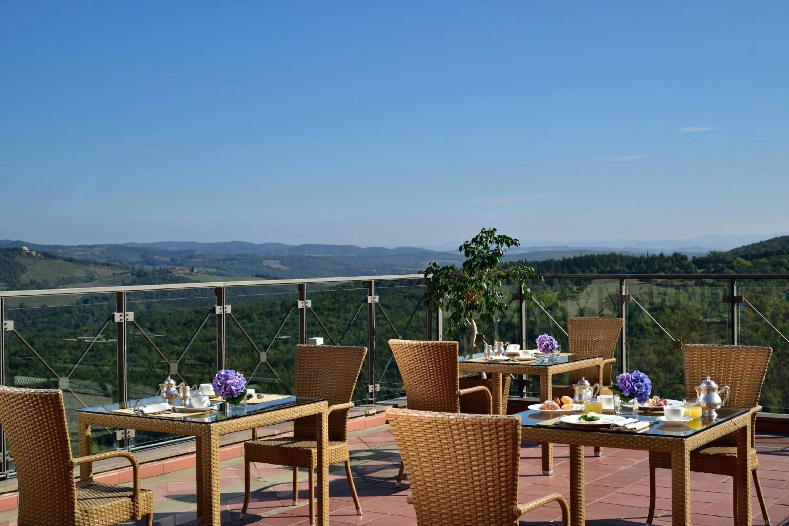 Balcony/Terrace in Mercure Petriolo Siena Terme Spa Hotel