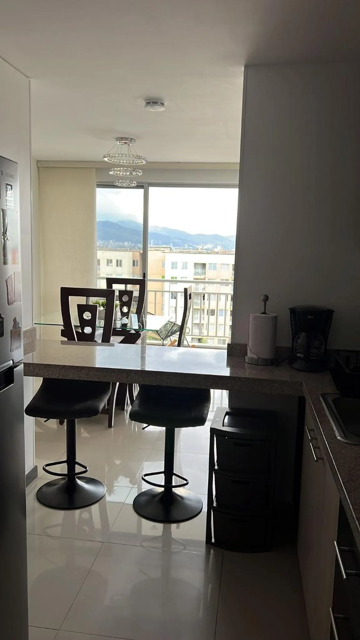 Kitchen or kitchenette in Valle del lili cozy apartment