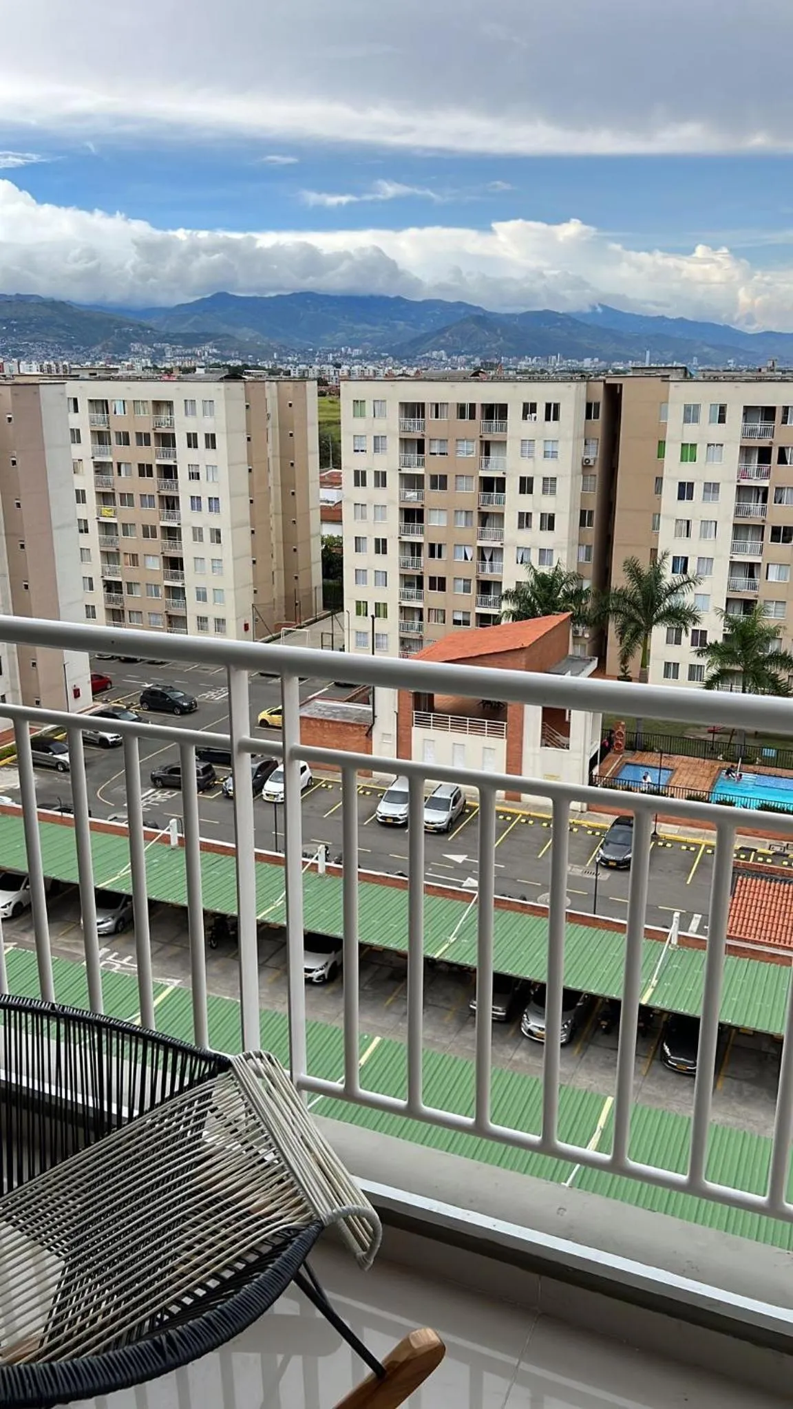 Balcony/Terrace in Valle del lili cozy apartment