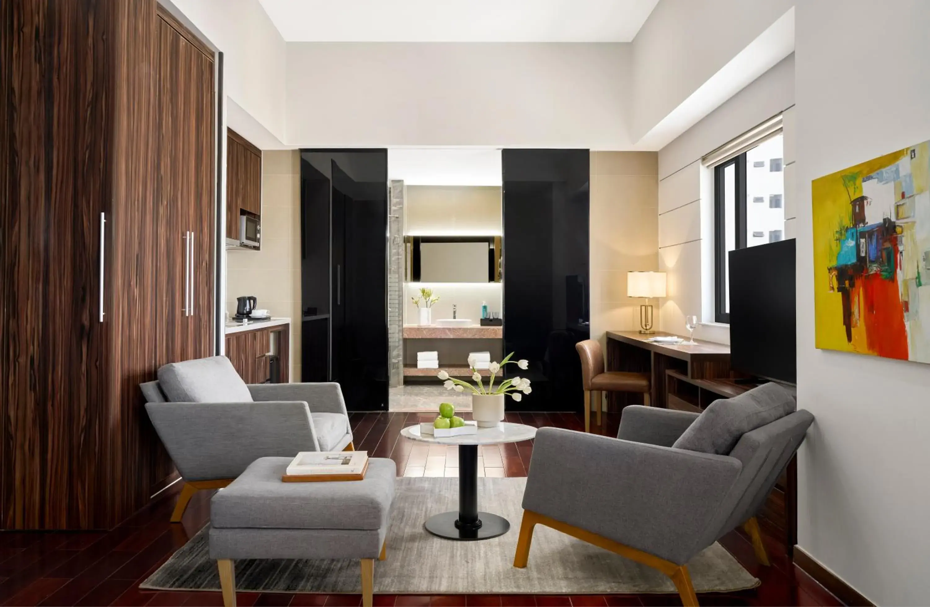 Living room in Oakwood Hotel & Apartments Saigon Living room in Oakwood Hotel & Apartments Saigon