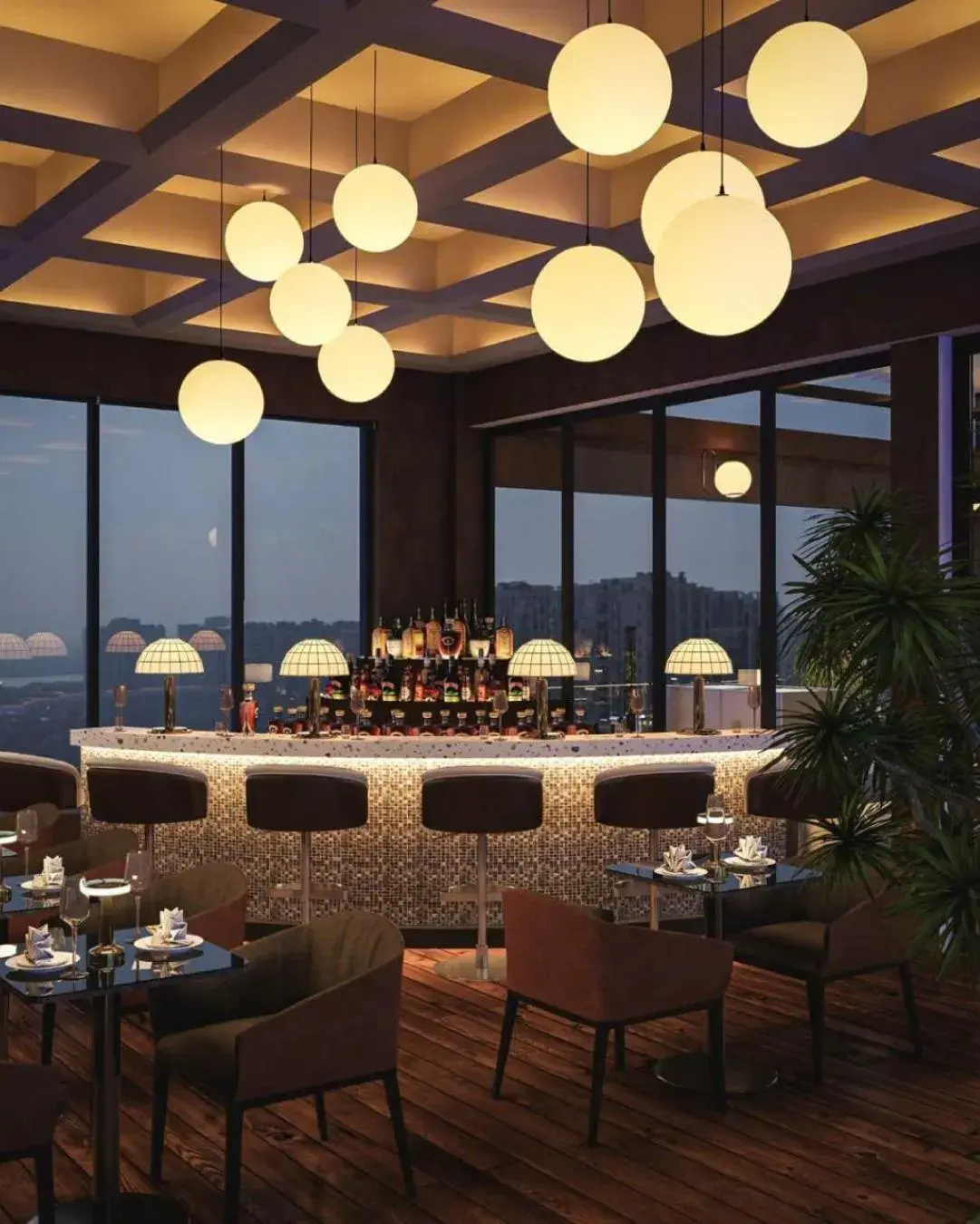 Lounge or bar in Oakwood Hotel & Apartments Saigon Lounge or bar in Oakwood Hotel & Apartments Saigon