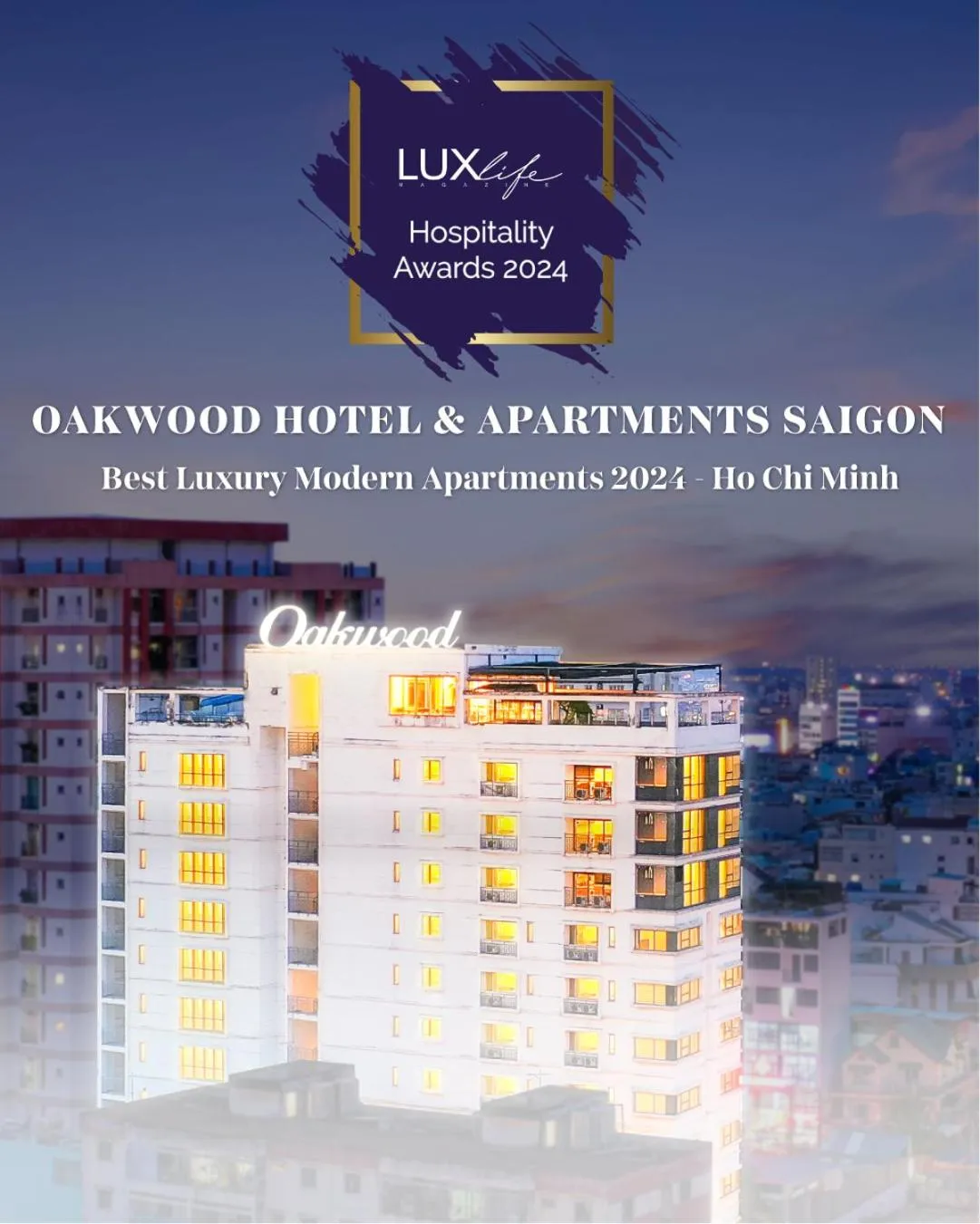 Property building in Oakwood Hotel & Apartments Saigon
