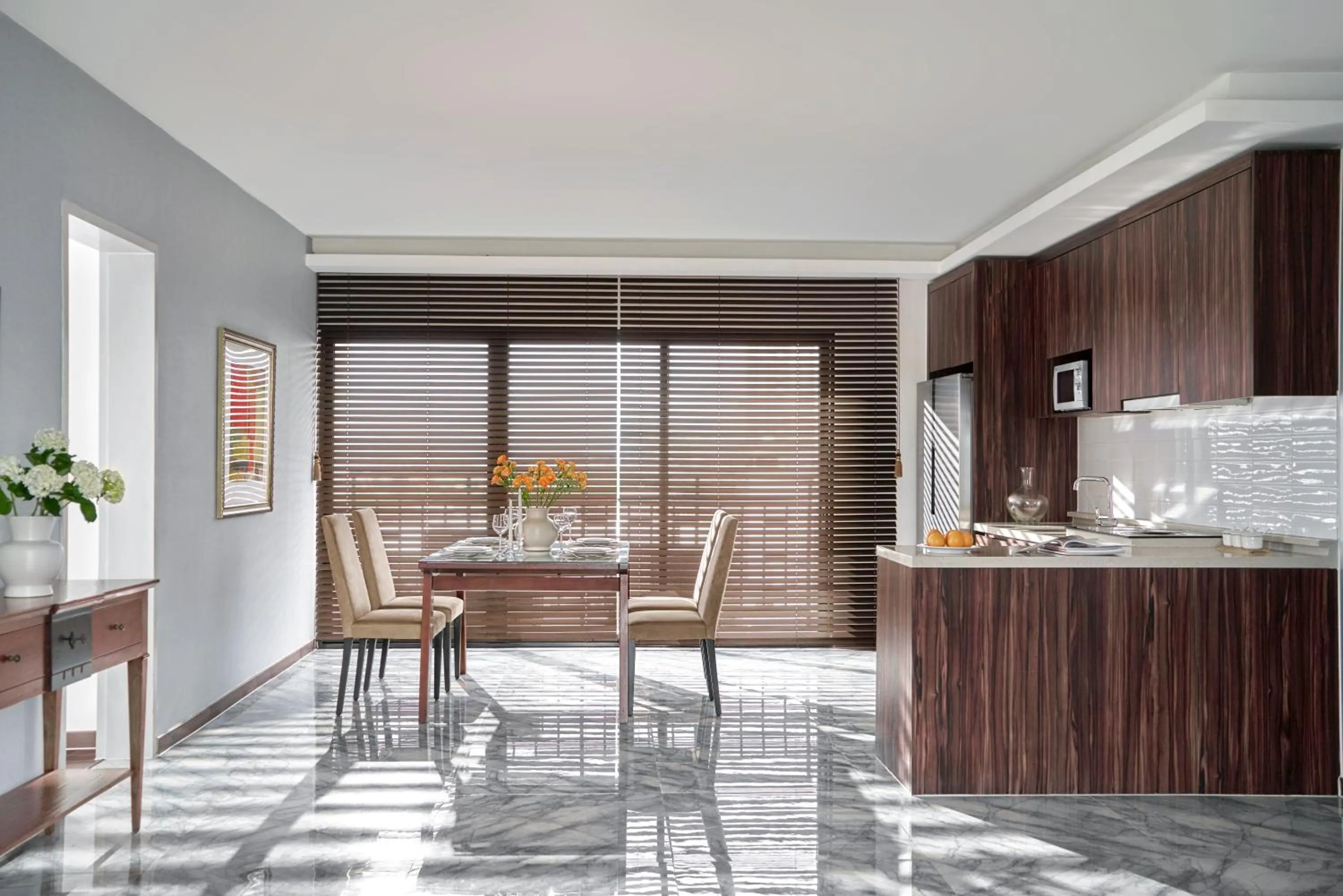 Kitchen or kitchenette in Oakwood Hotel & Apartments Saigon