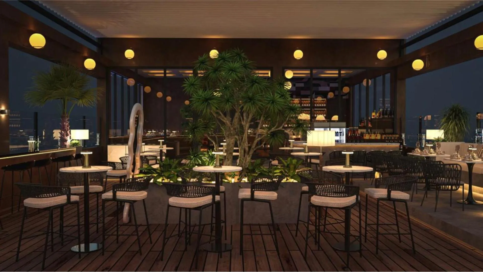 Lounge or bar in Oakwood Hotel & Apartments Saigon