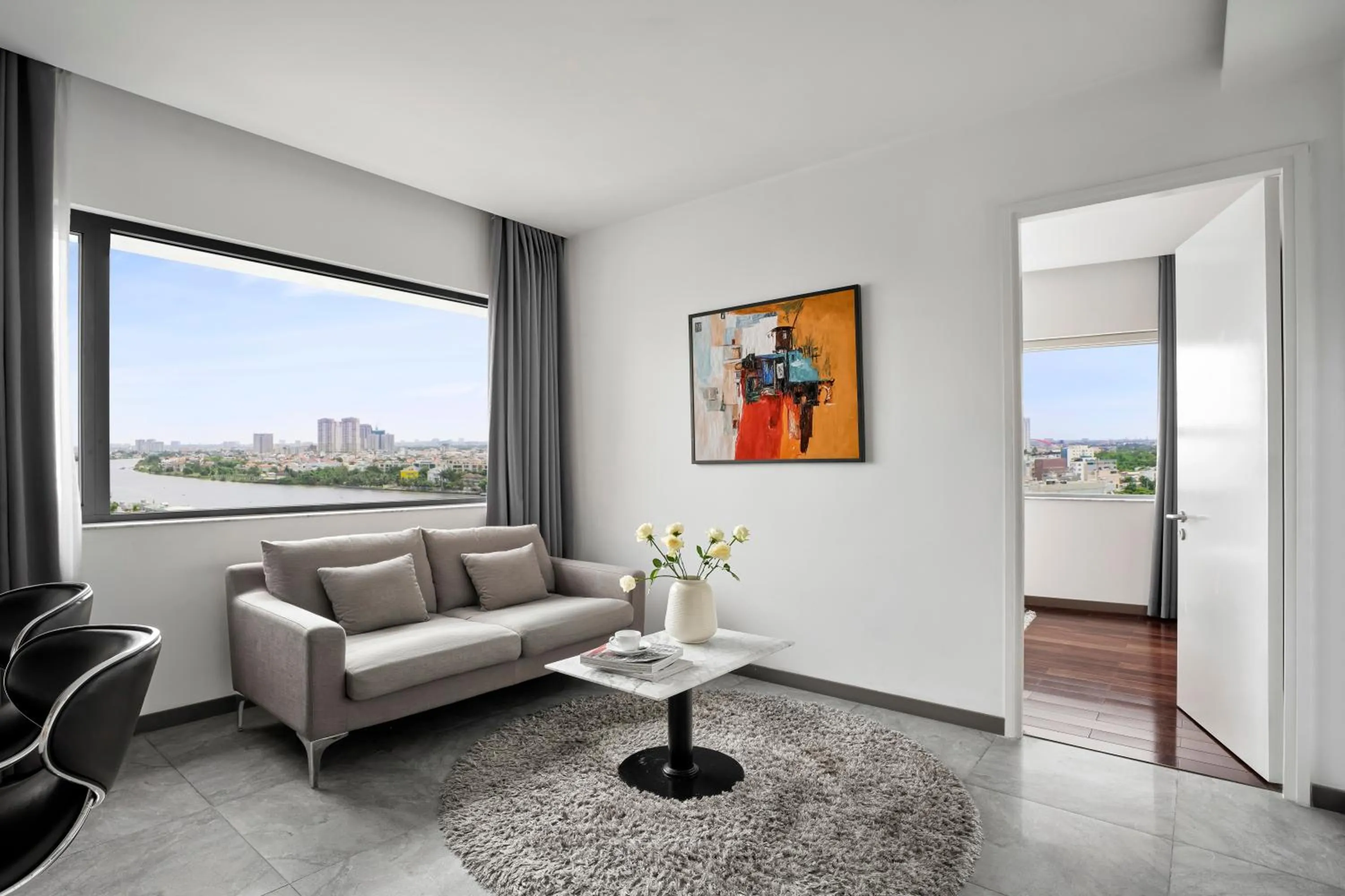 Living room in Oakwood Hotel & Apartments Saigon