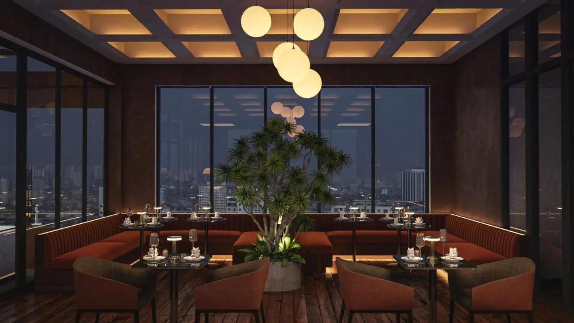 Lounge or bar in Oakwood Hotel & Apartments Saigon Lounge or bar in Oakwood Hotel & Apartments Saigon