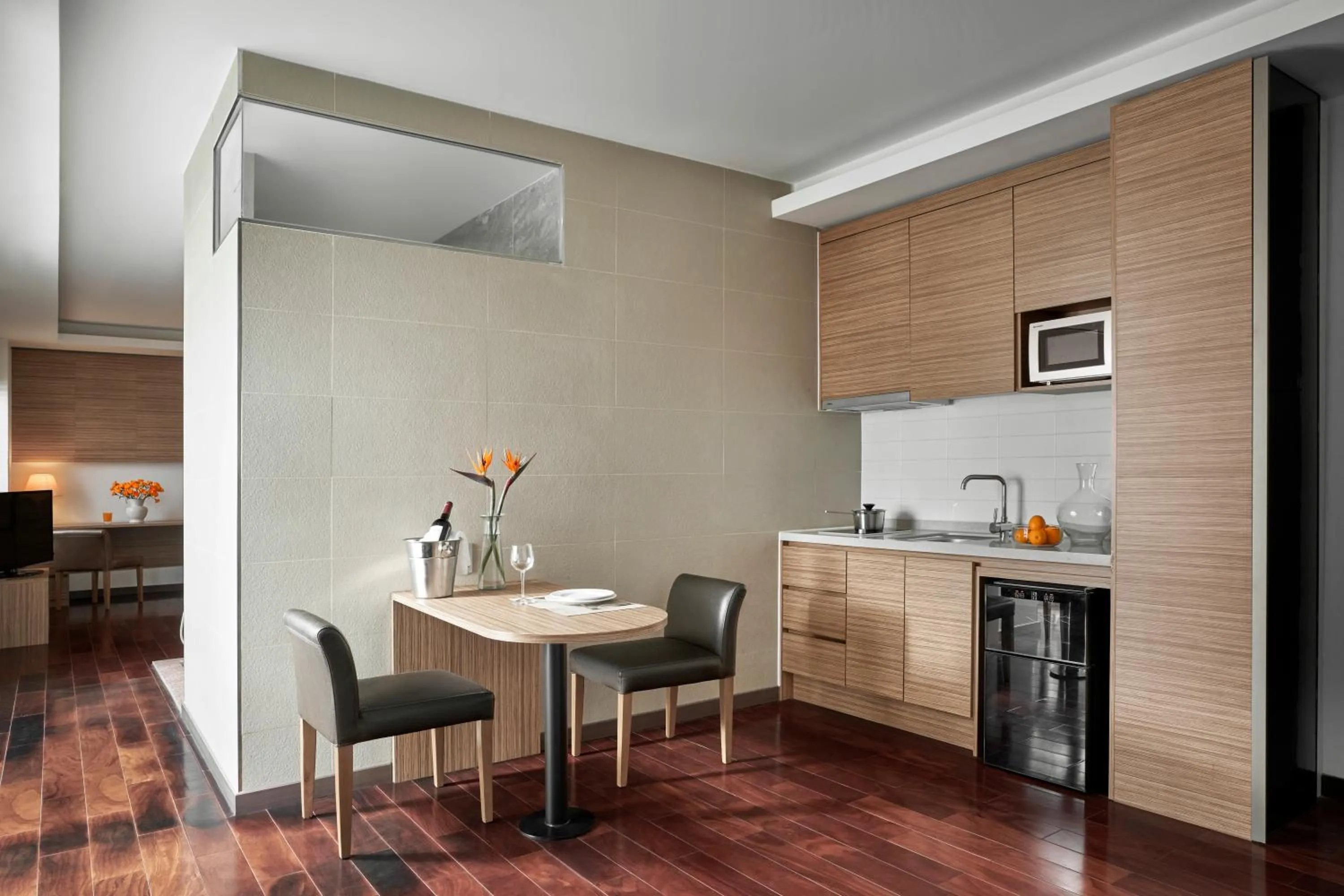 Kitchen or kitchenette in Oakwood Hotel & Apartments Saigon