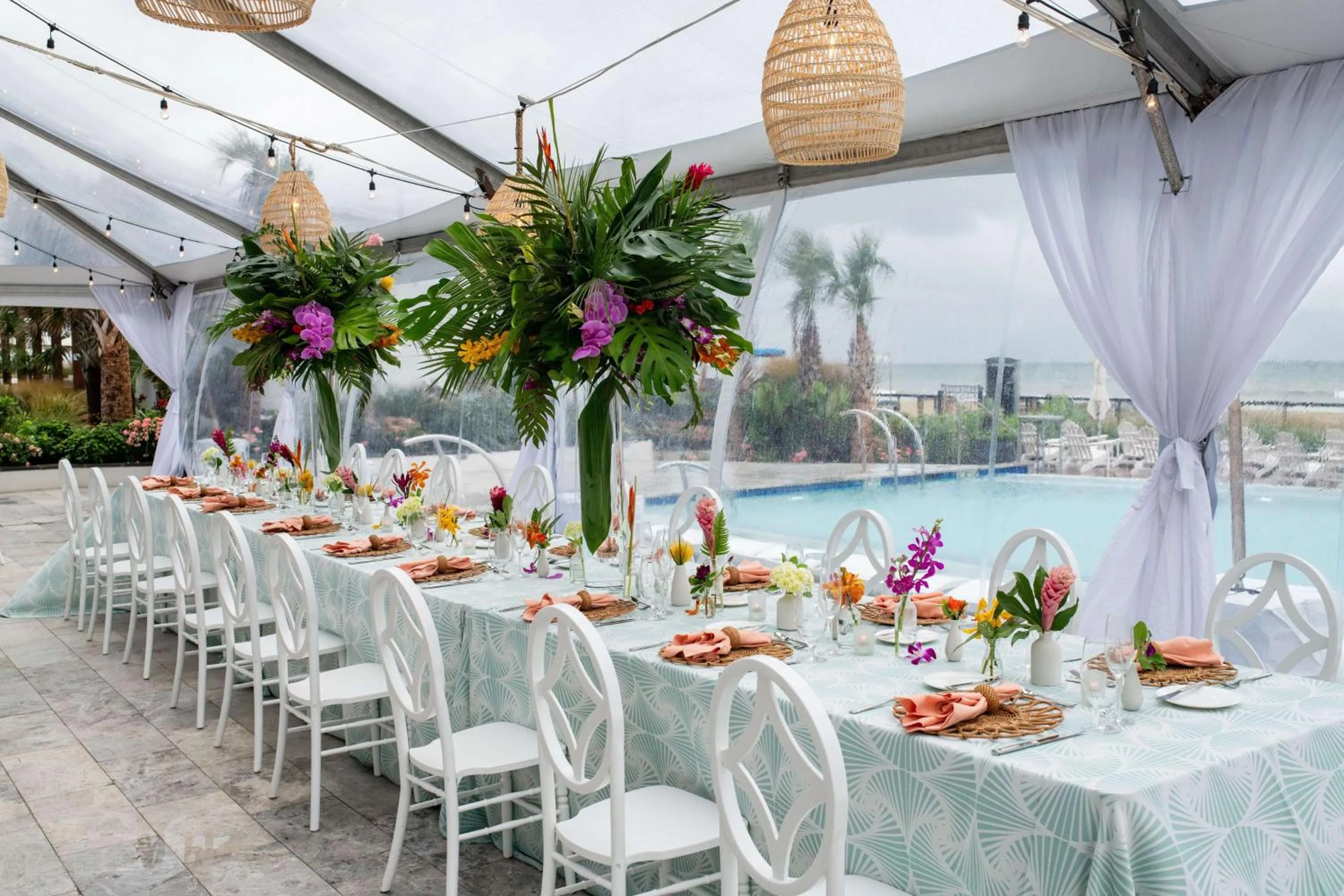Pool view in Embassy Suites By Hilton Virginia Beach Oceanfront Resort