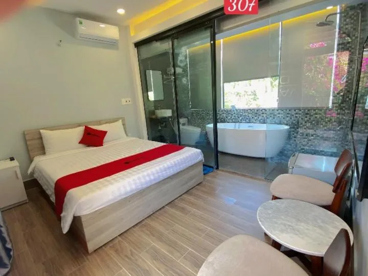 Bed in VND Vũng Tàu Hotel & Villa