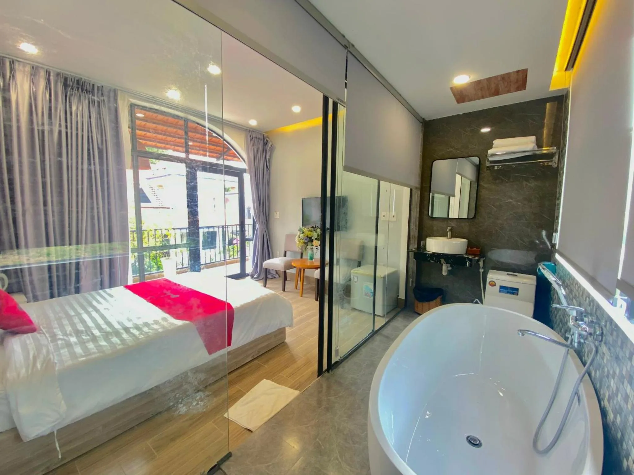 Bed in VND Vũng Tàu Hotel & Villa