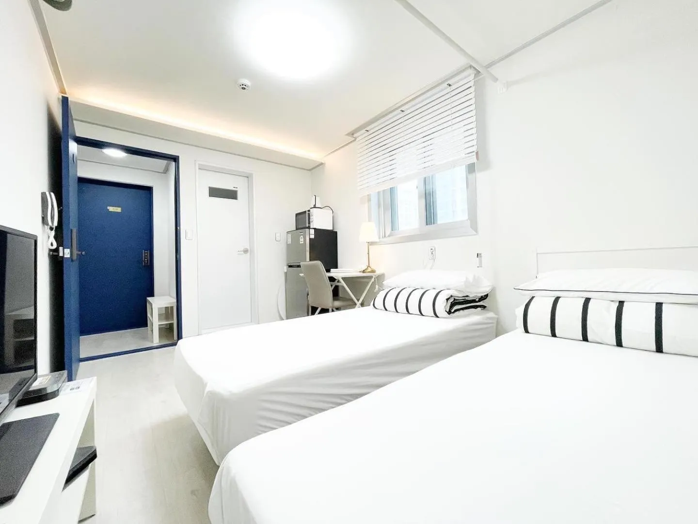 Bed in W Premium Guesthouse Incheon airport