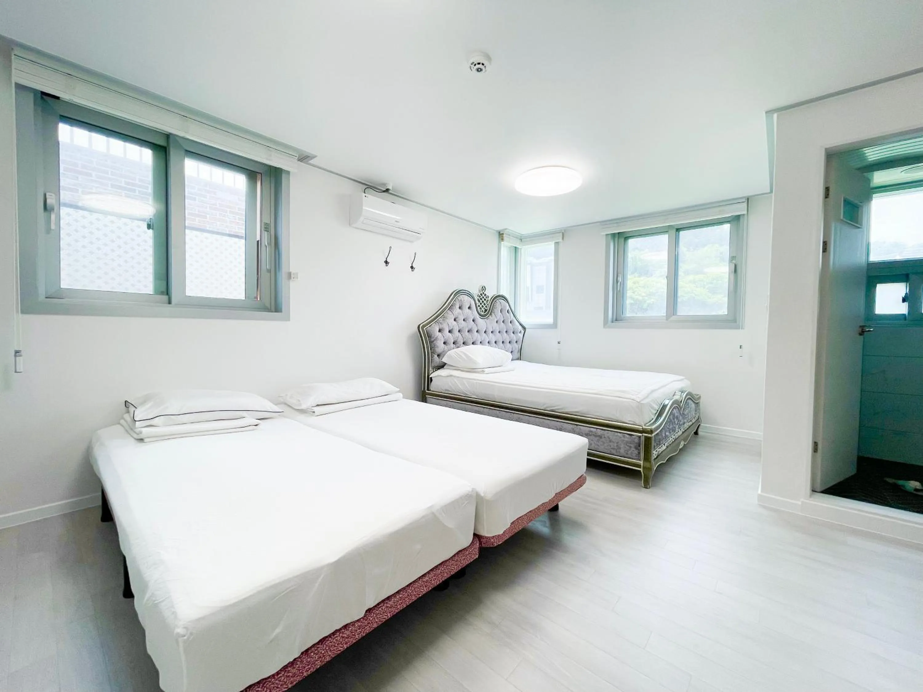 Bed in W Premium Guesthouse Incheon airport