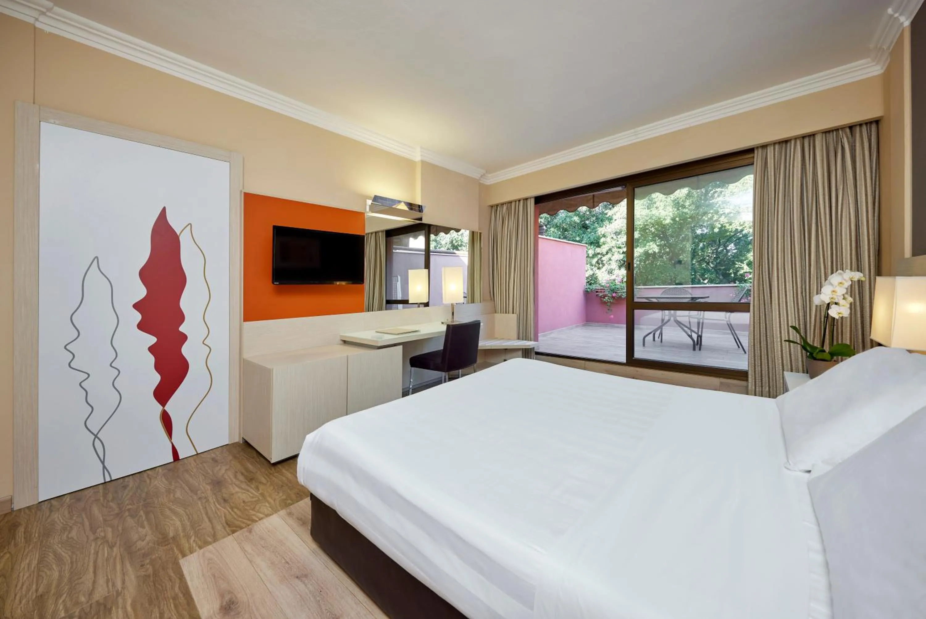 Bedroom, Bed in Park Hotel I Lecci