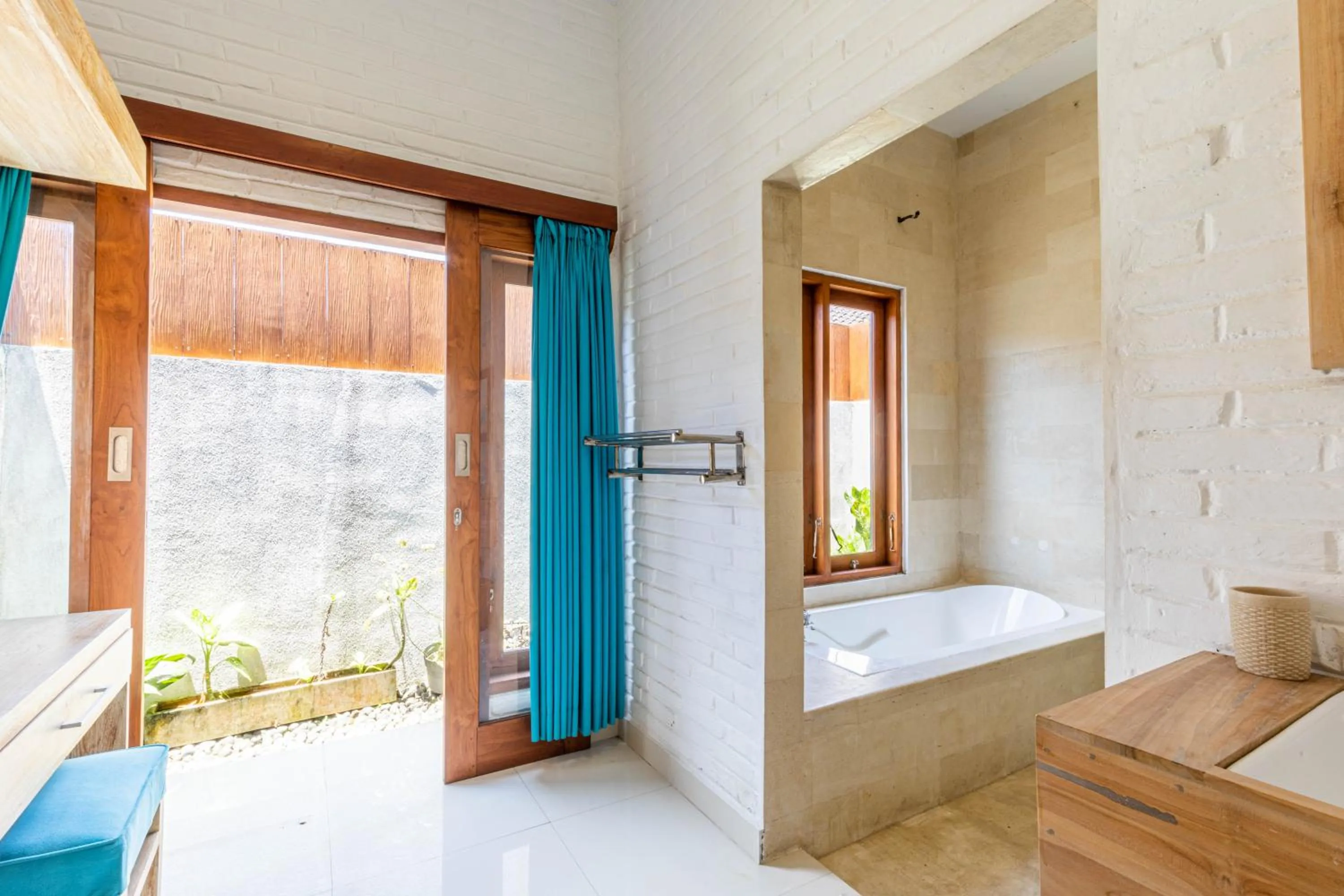 Bathroom, Bed in Surf Retreat Villa Sari Bali