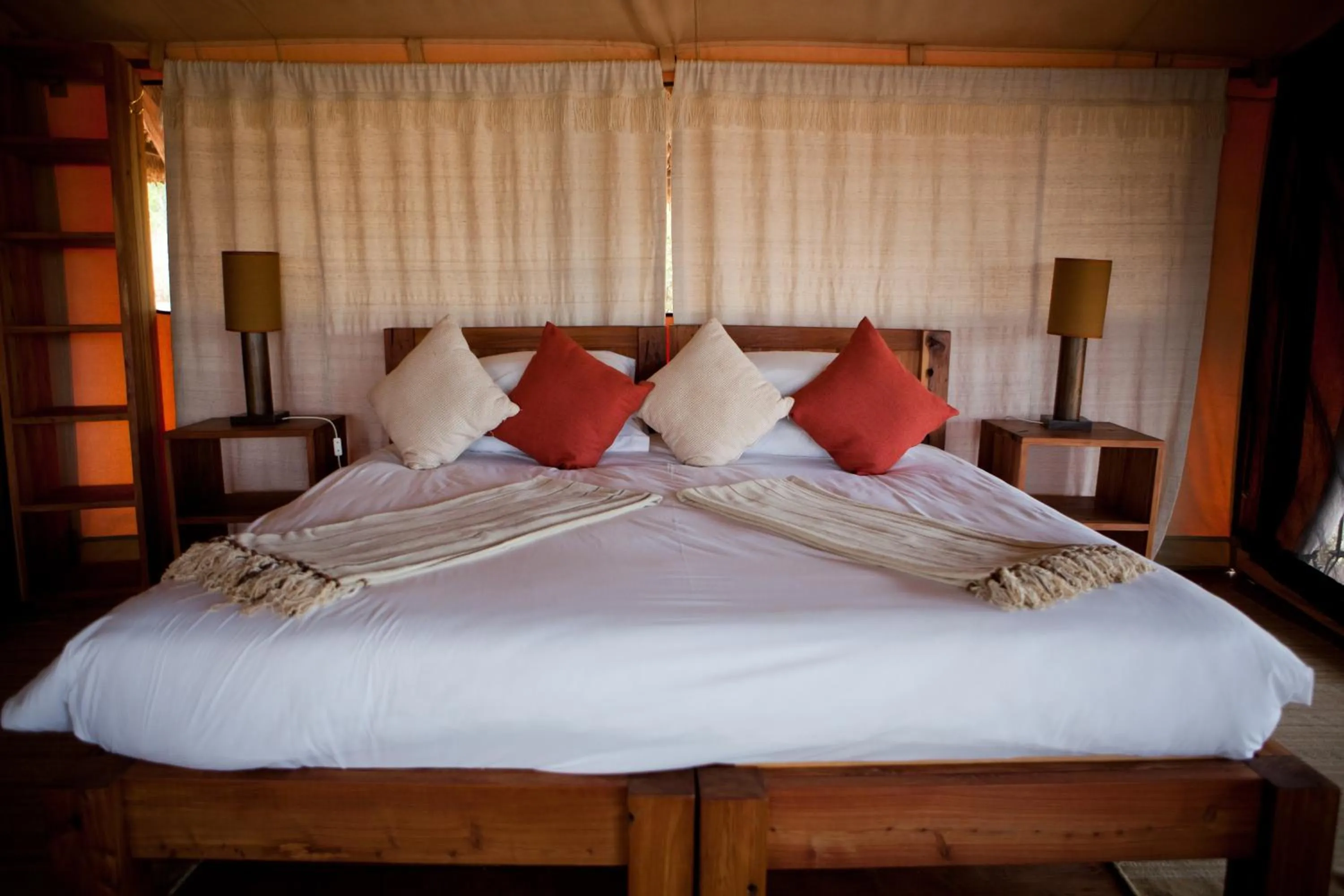 Bed in Elewana Lewa Safari Camp