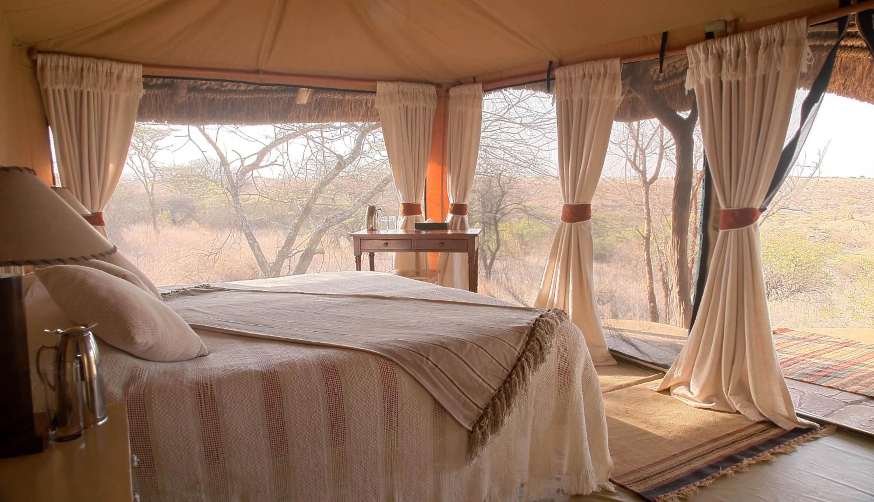 Bed in Elewana Lewa Safari Camp