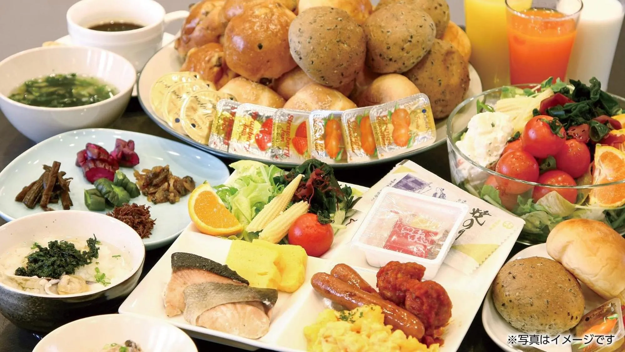 Buffet breakfast in Hotel Castle Plaza Tagajo