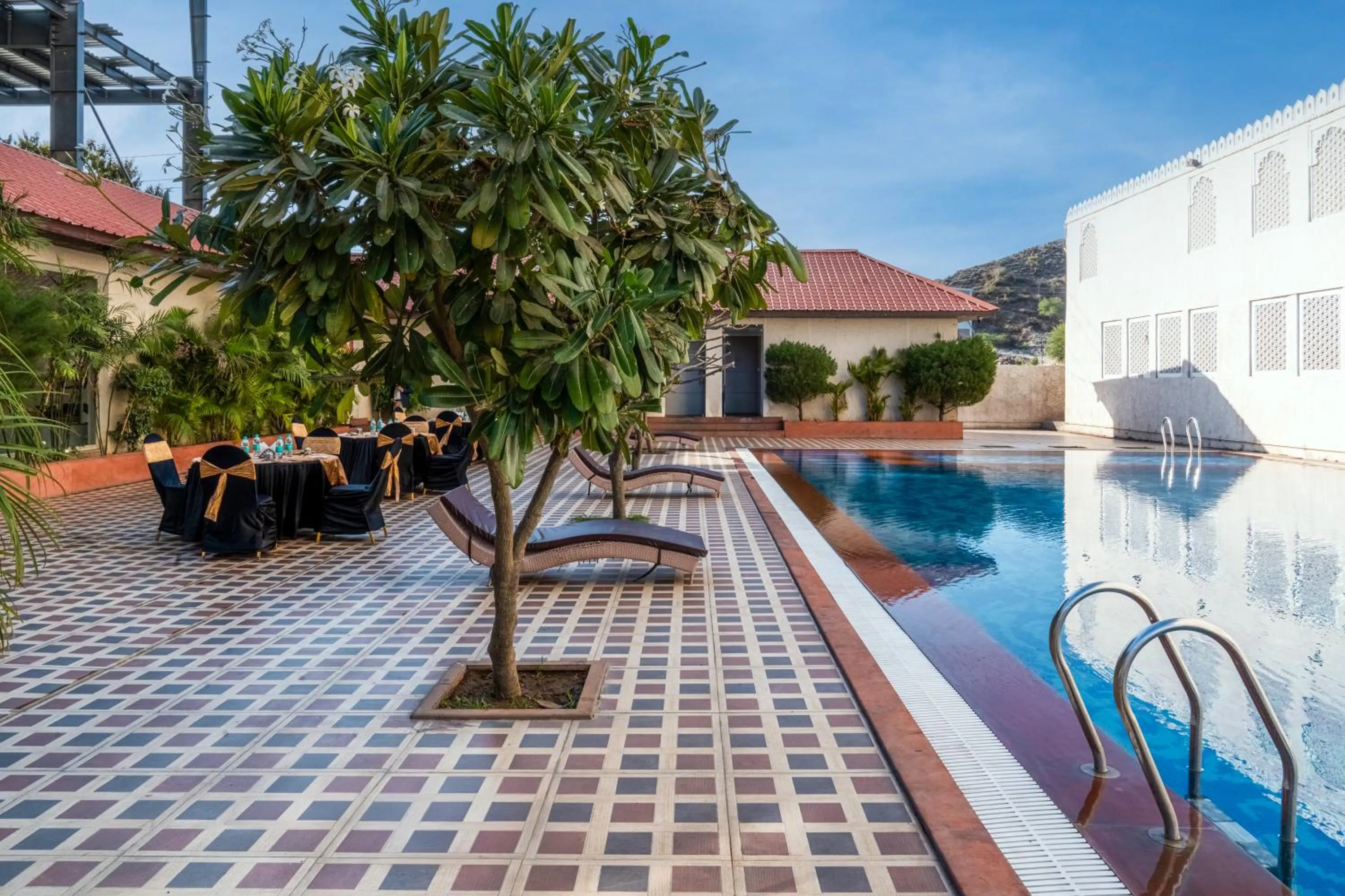 Pool view in Hotel Paandora Grand,Udaipur