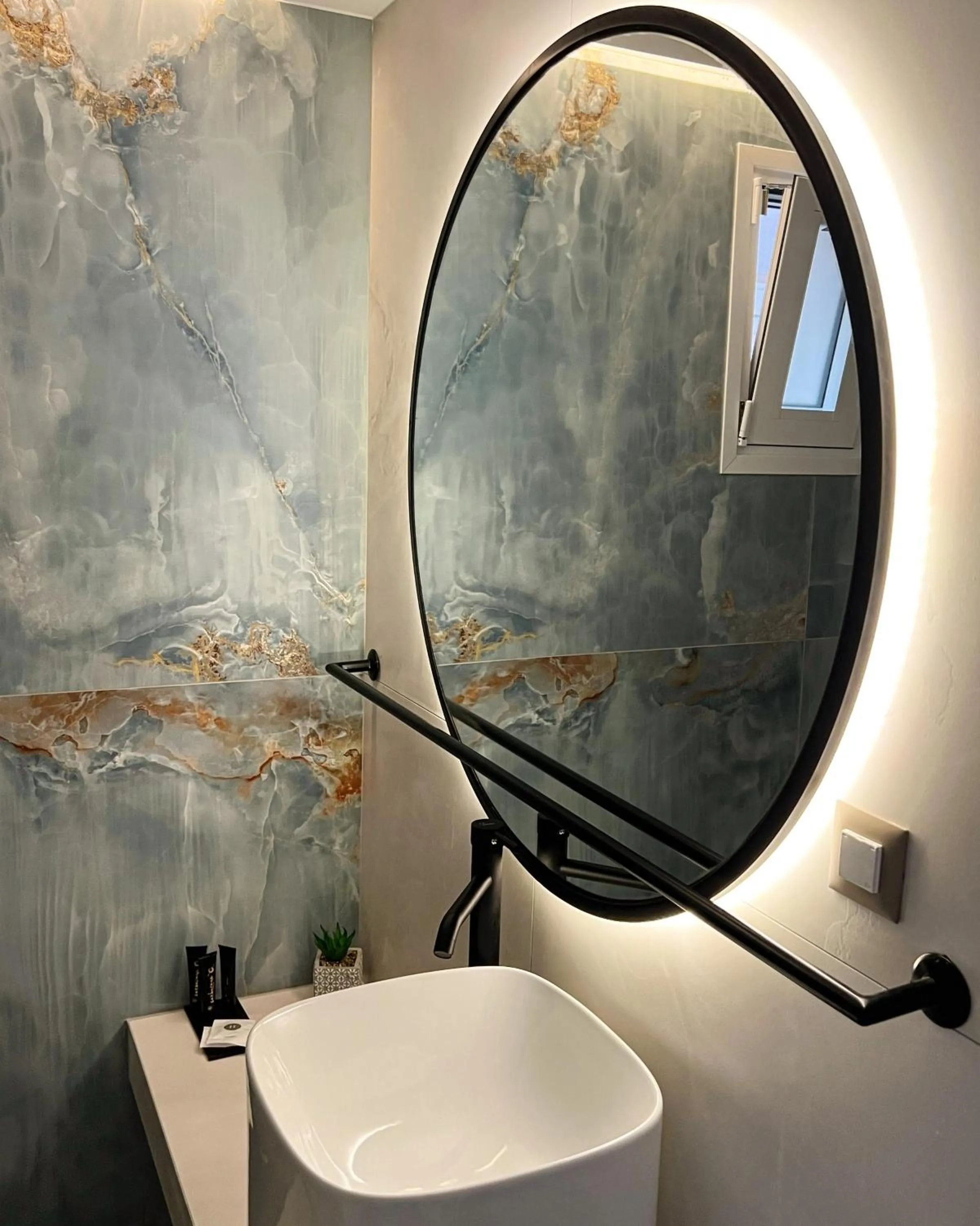 Shower in Aelia Apartments