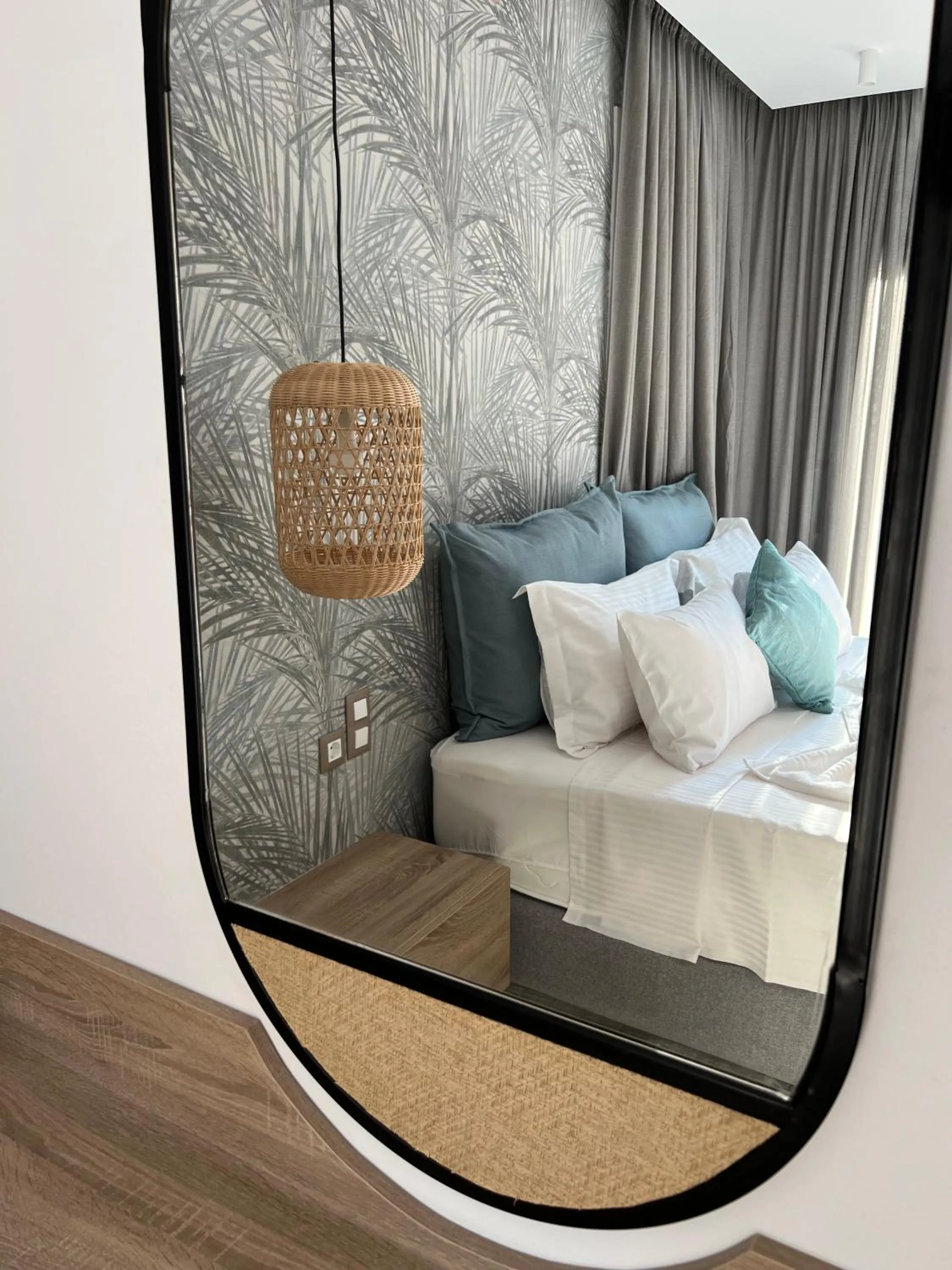 Bed in Aelia Apartments