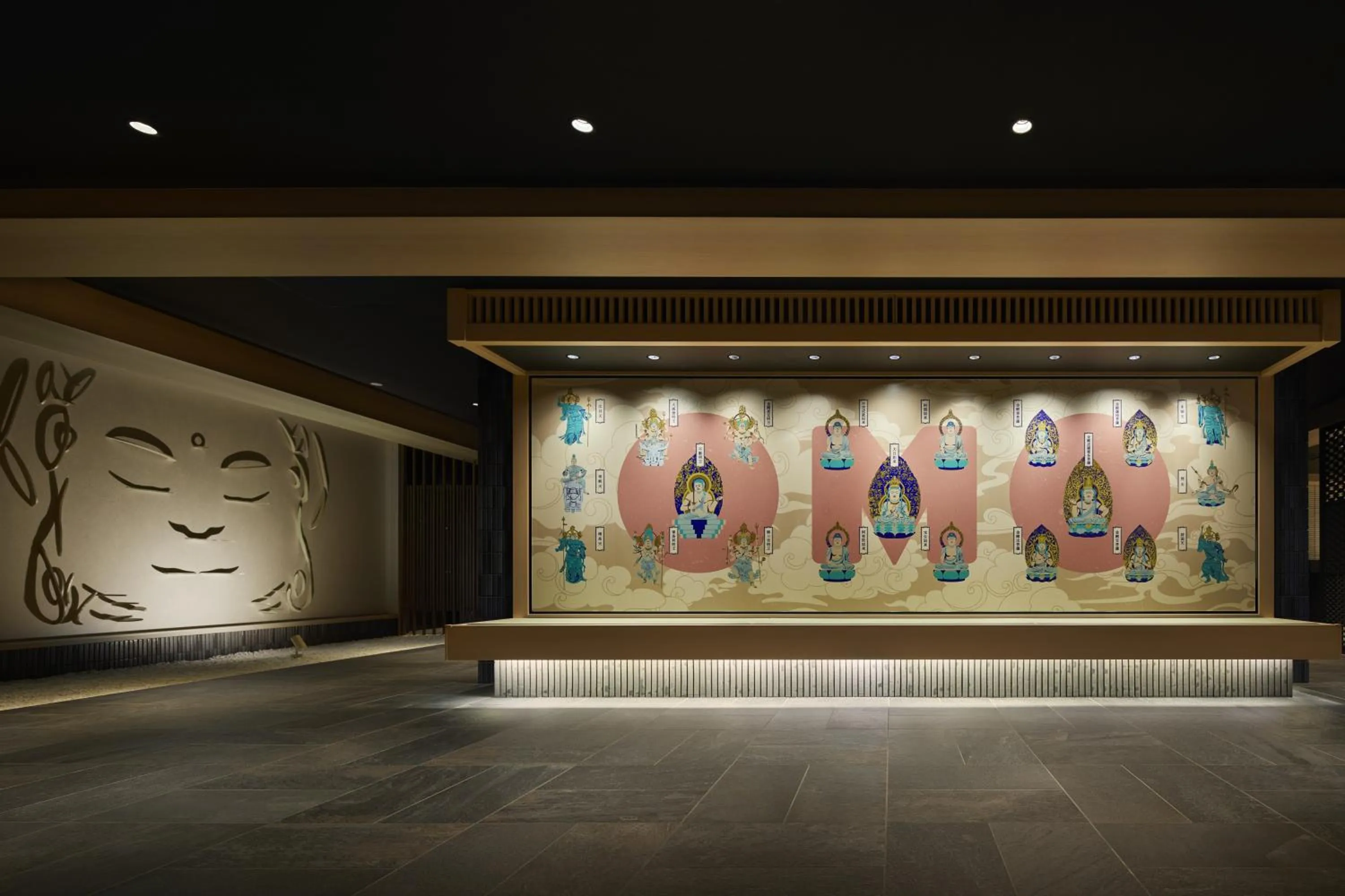 Decorative detail in OMO3 Kyoto Toji by Hoshino Resorts