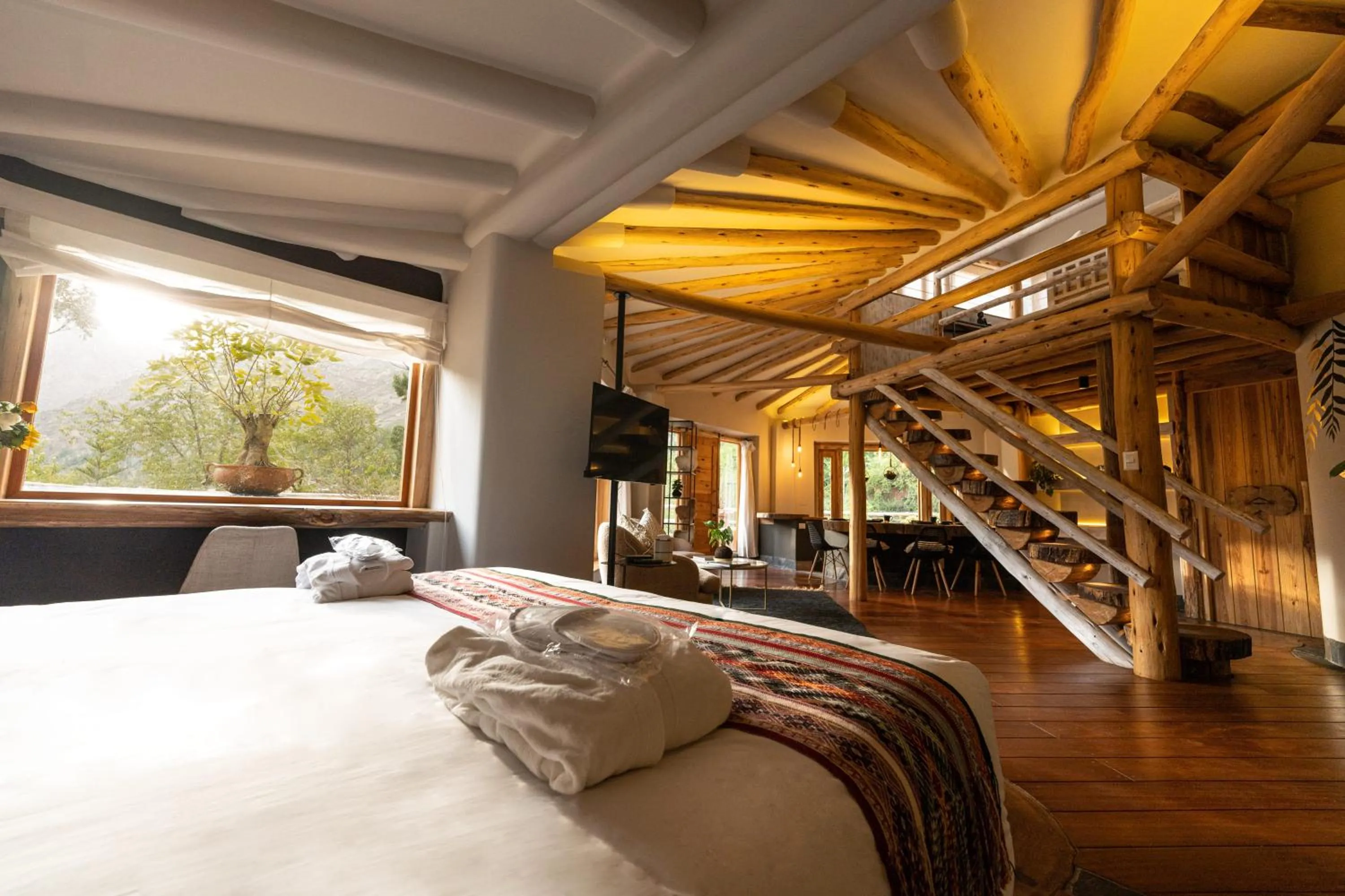 Bedroom, Bed in CASA RAIZ Handmade House Luxury Stay