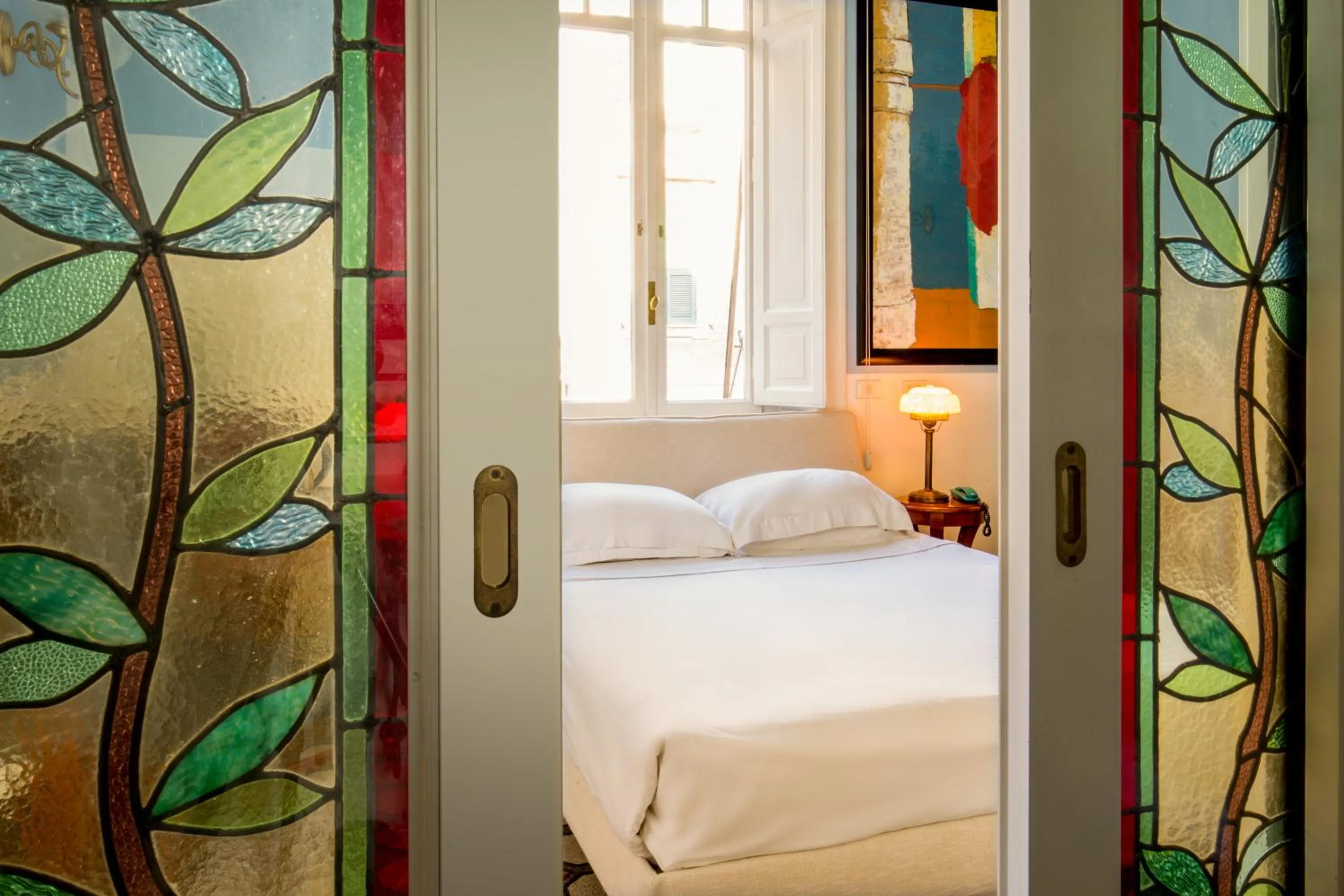 Bedroom, Bed in Hotel Emona Aquaeductus