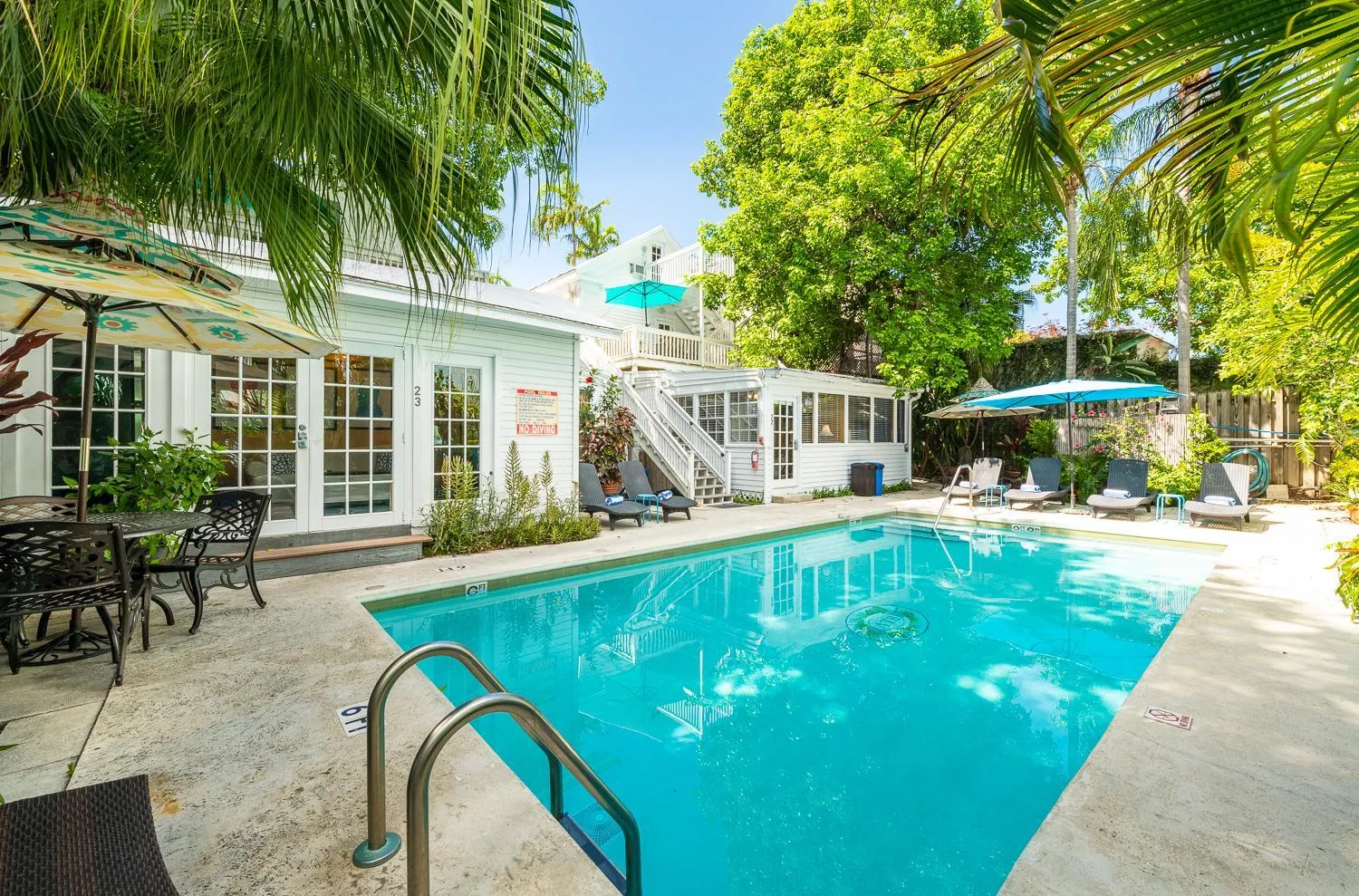 Pool view in Rose Lane Villas