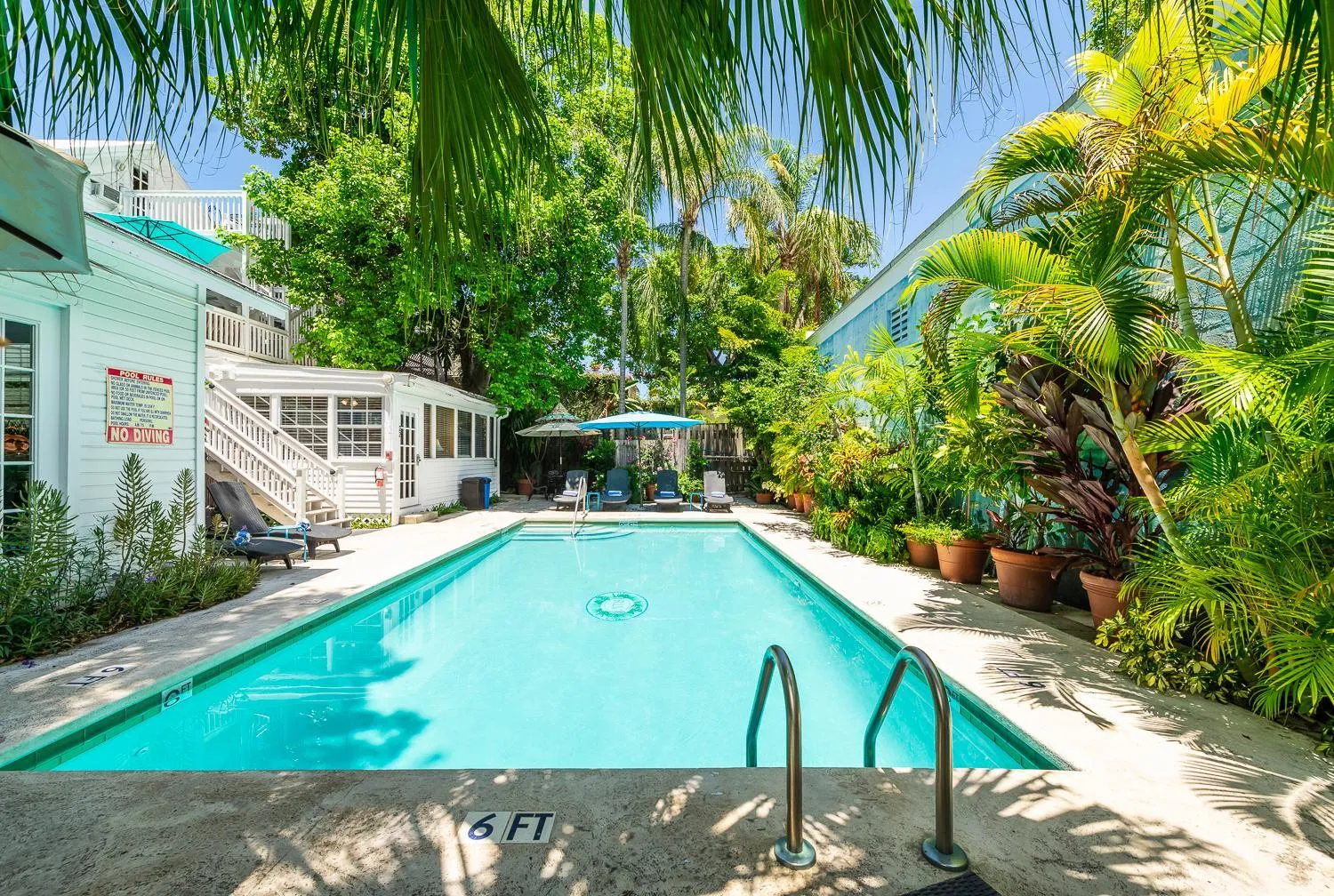 Pool view in Rose Lane Villas