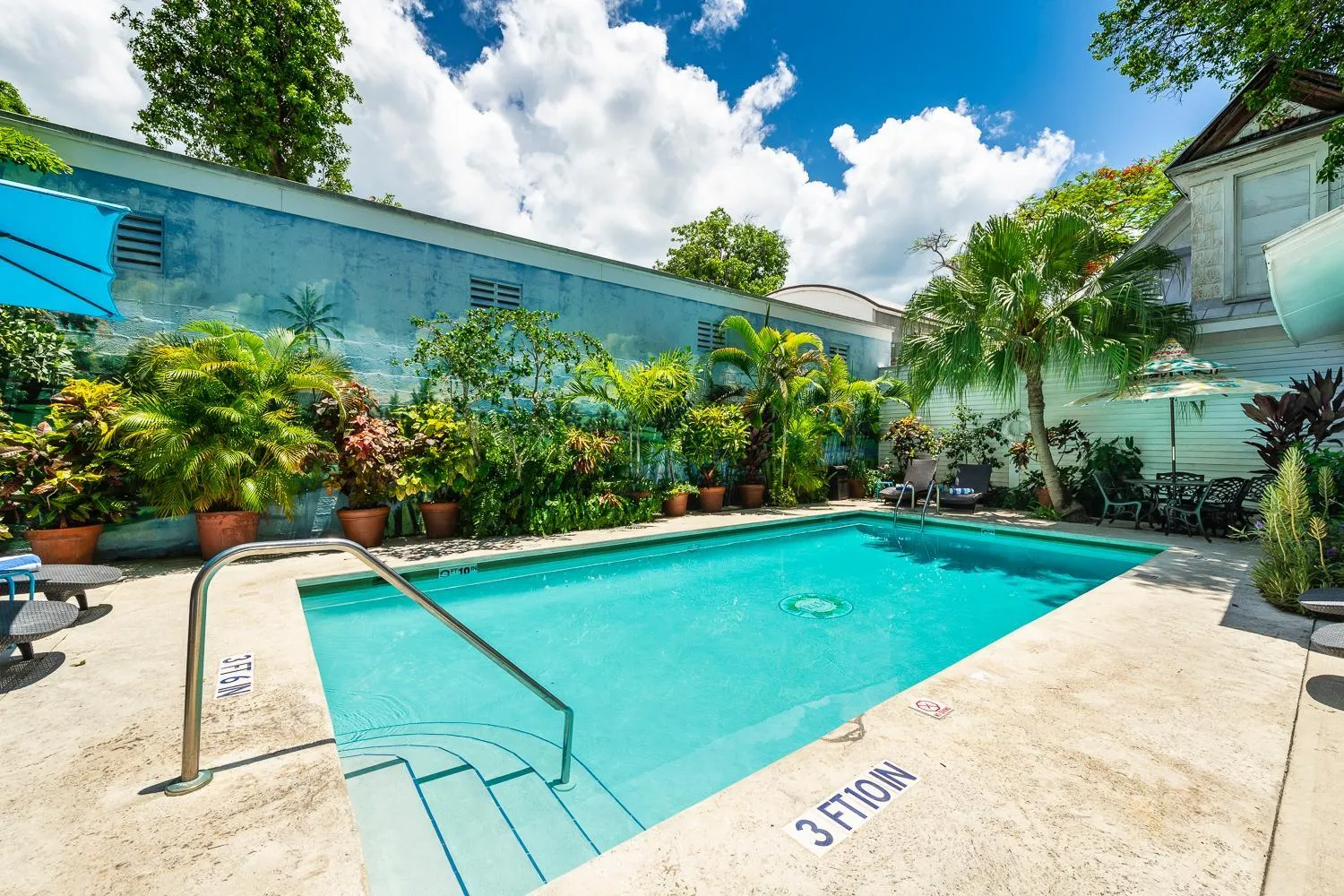 Pool view in Rose Lane Villas