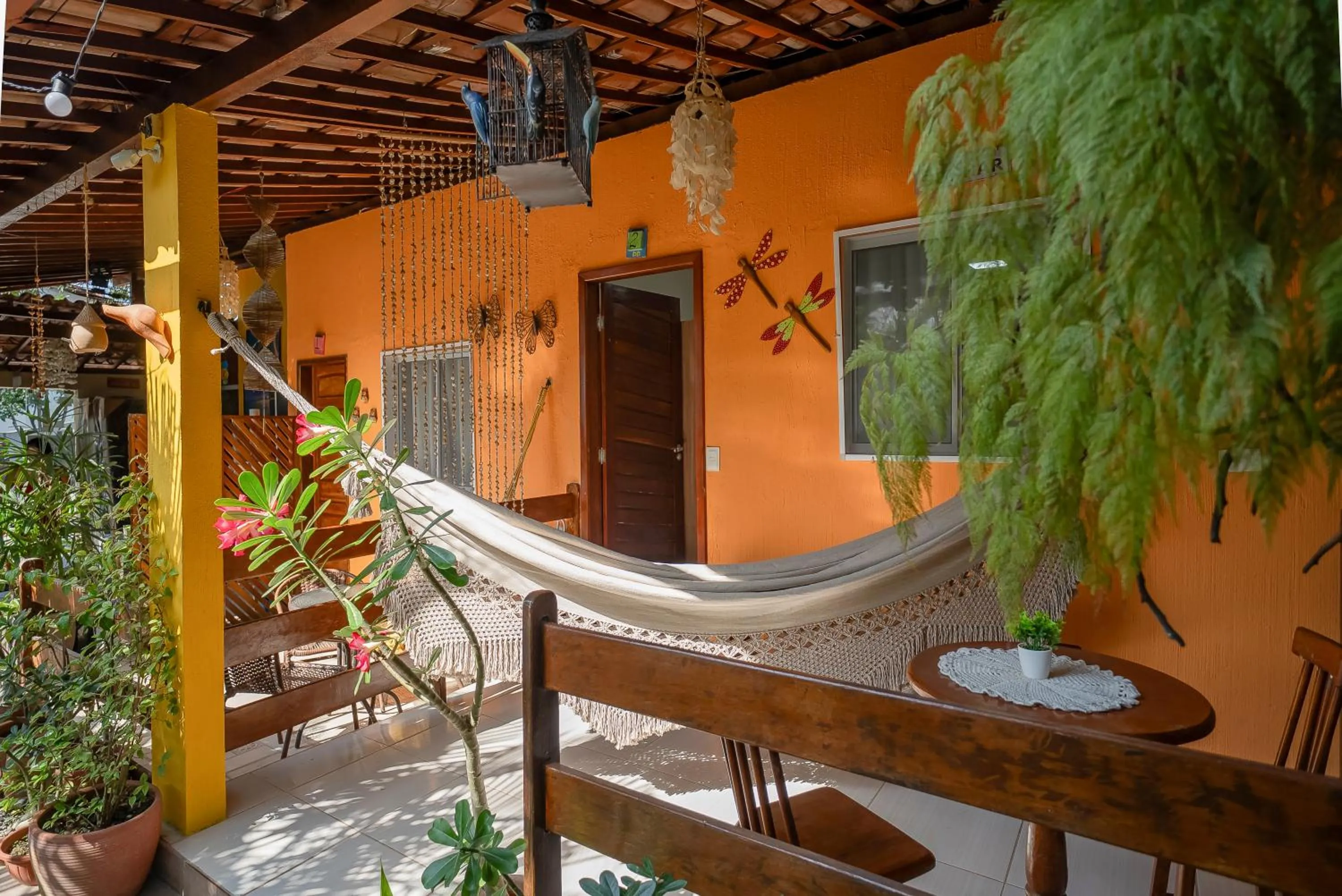 Patio in Pousada Som dos Pássaros