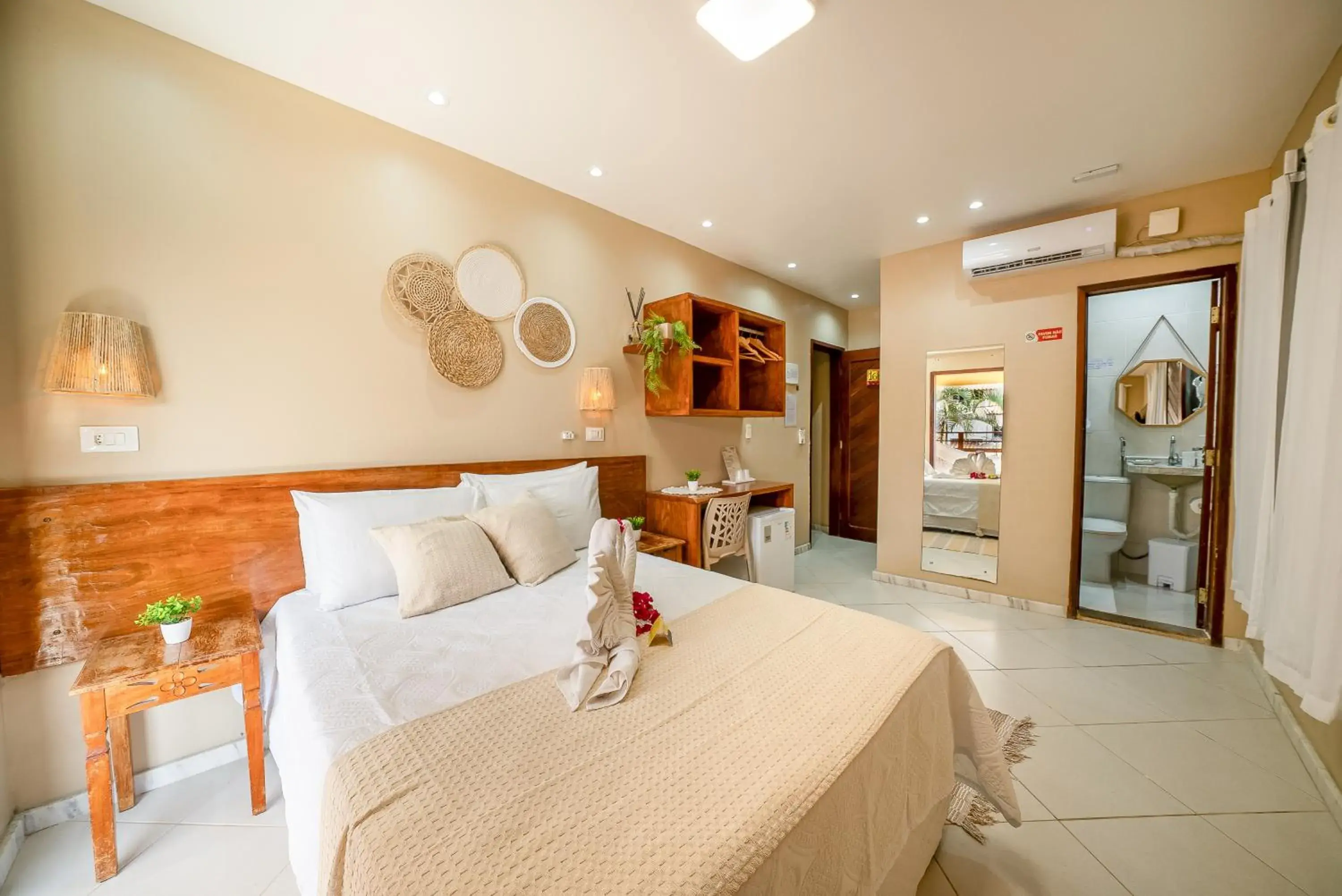 Bed in Pousada Som dos Pássaros Bed in Pousada Som dos Pássaros