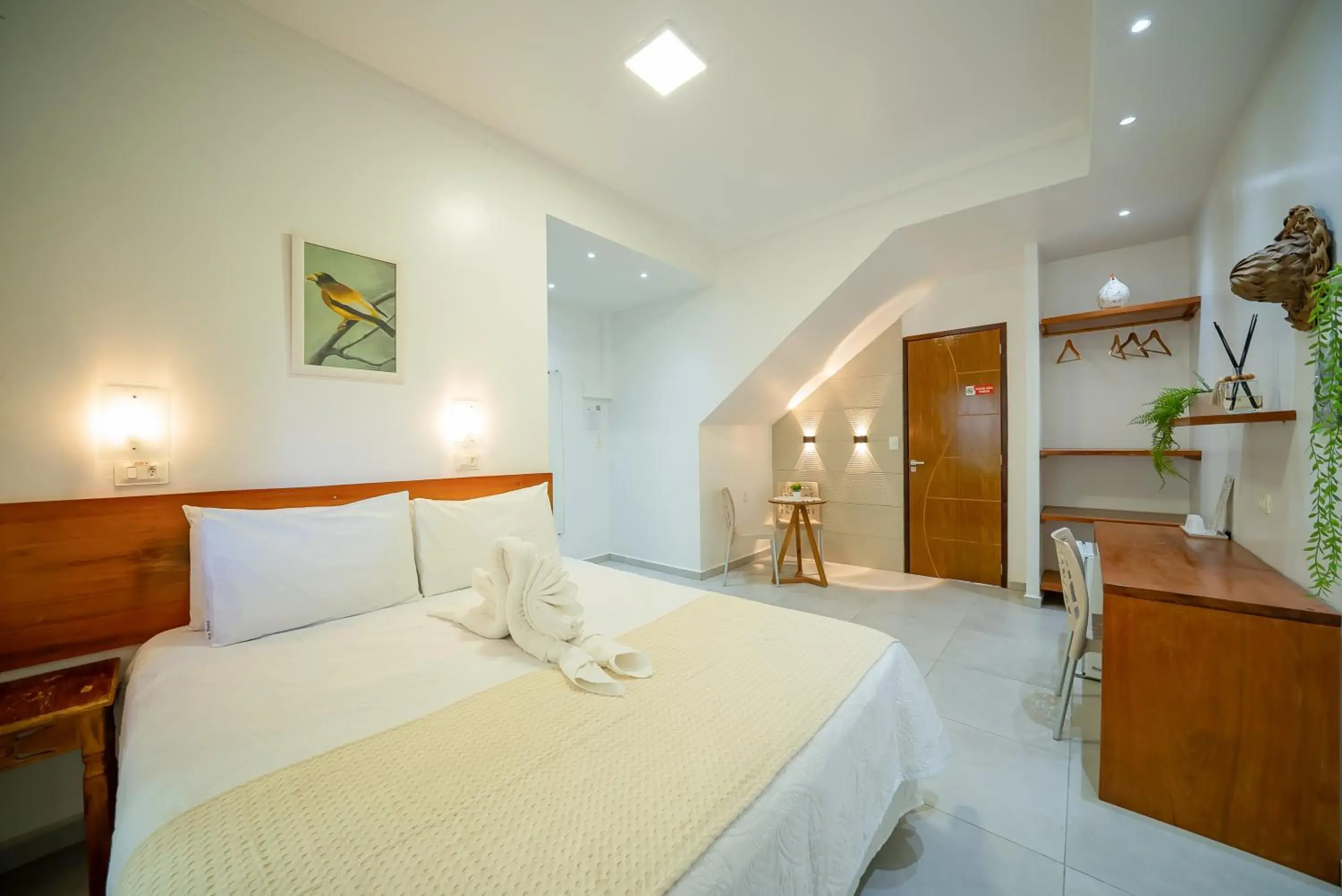 Bed in Pousada Som dos Pássaros Bed in Pousada Som dos Pássaros