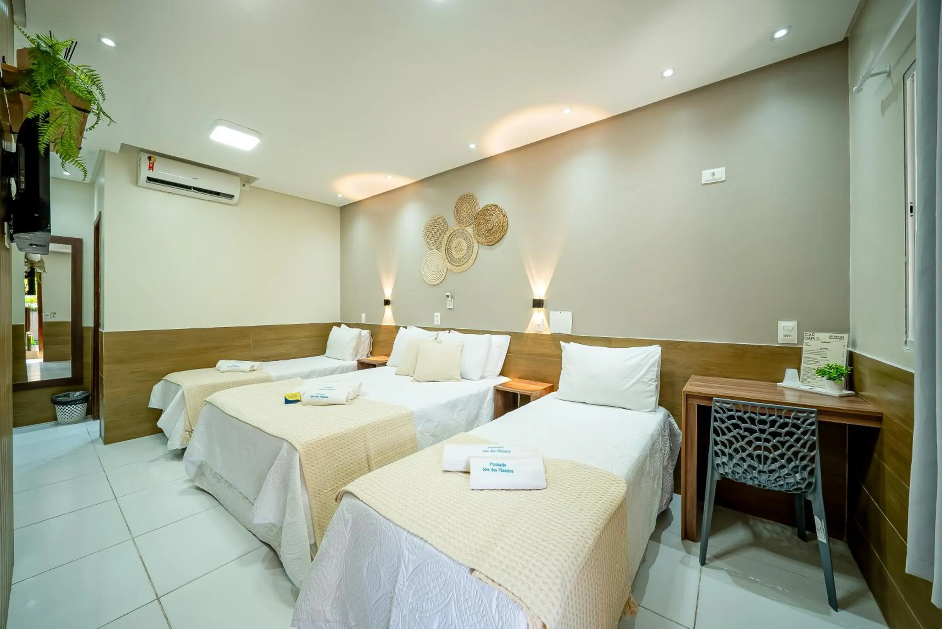 Bed in Pousada Som dos Pássaros Bed in Pousada Som dos Pássaros