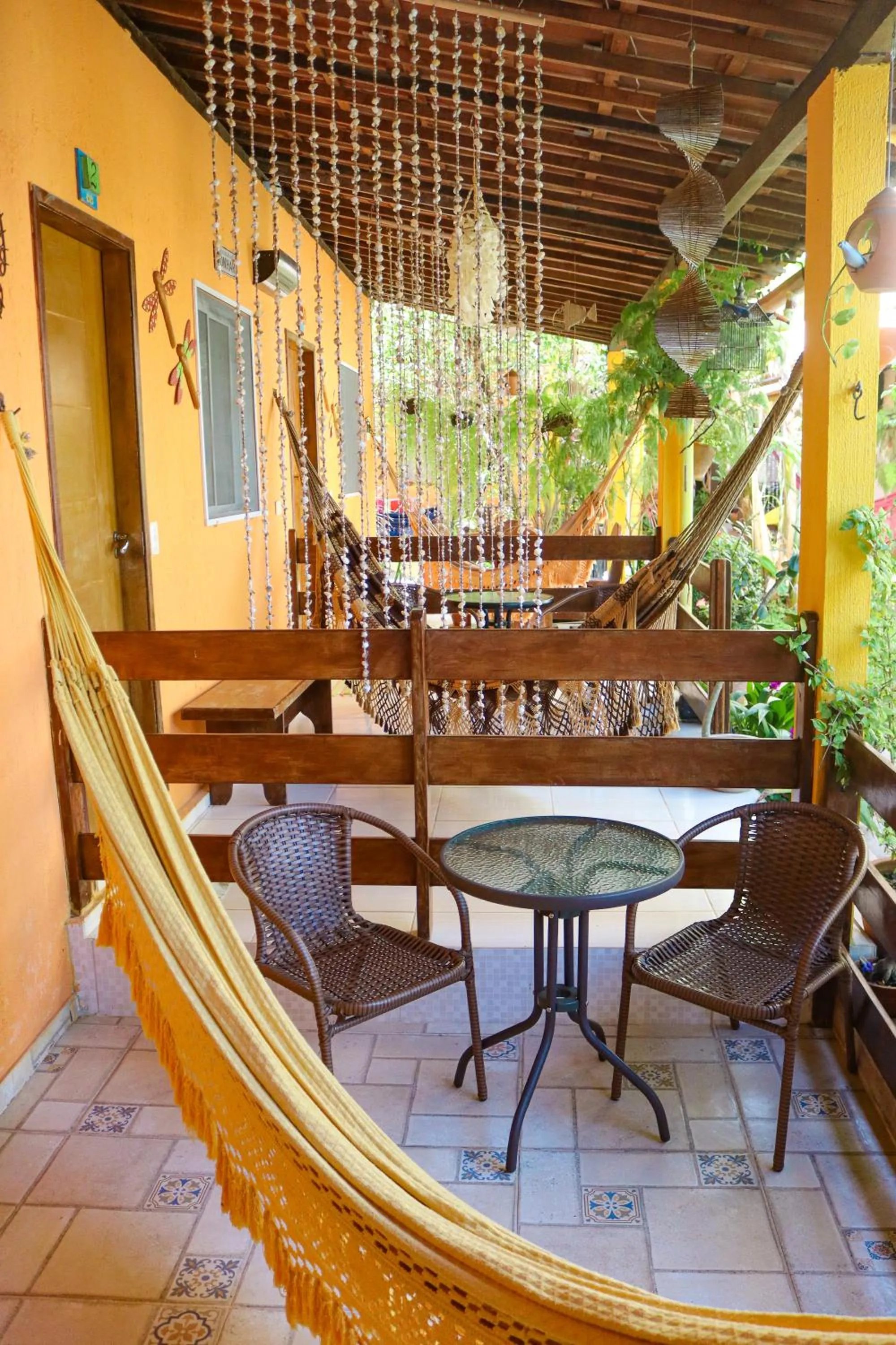 Patio in Pousada Som dos Pássaros