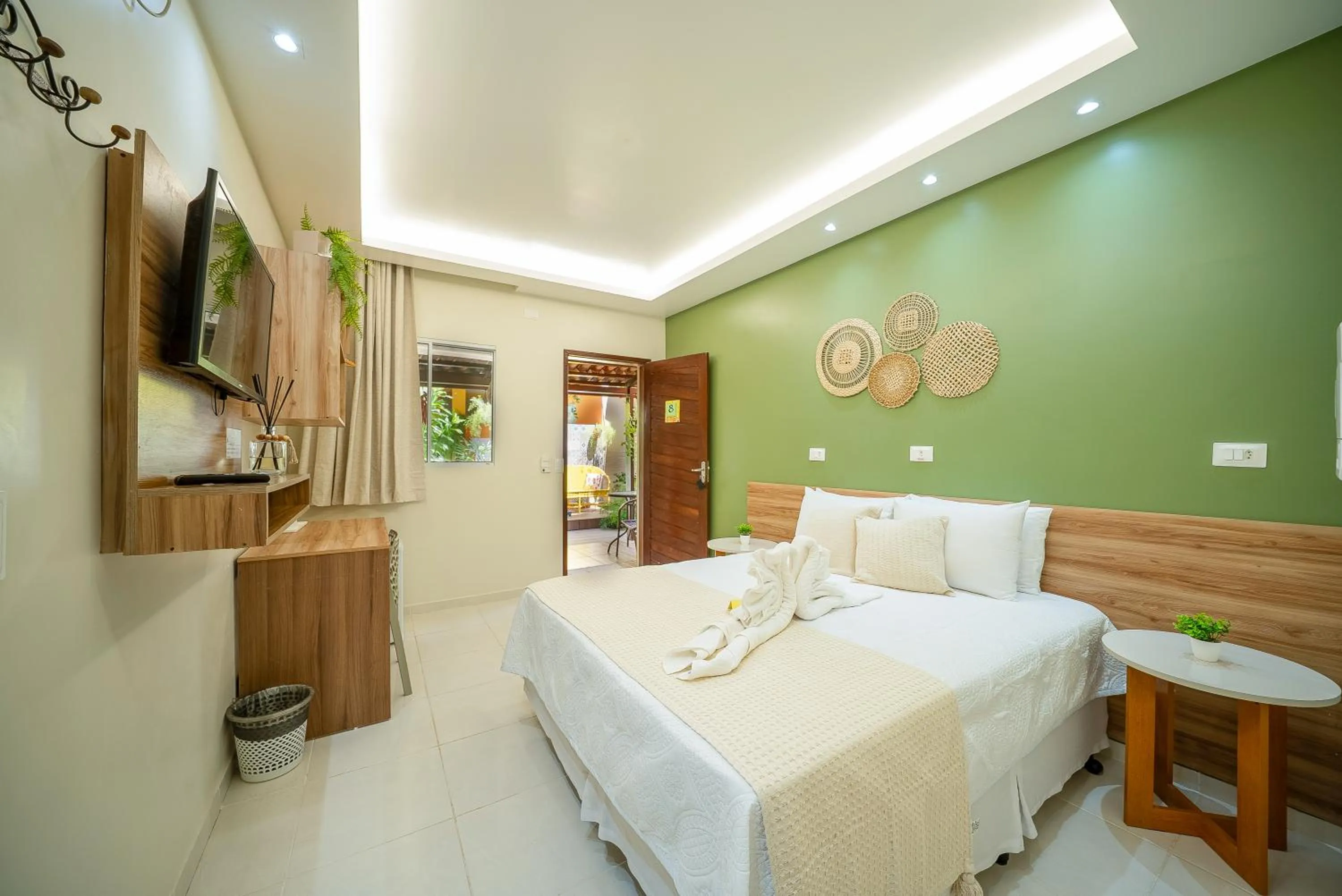 Bed in Pousada Som dos Pássaros