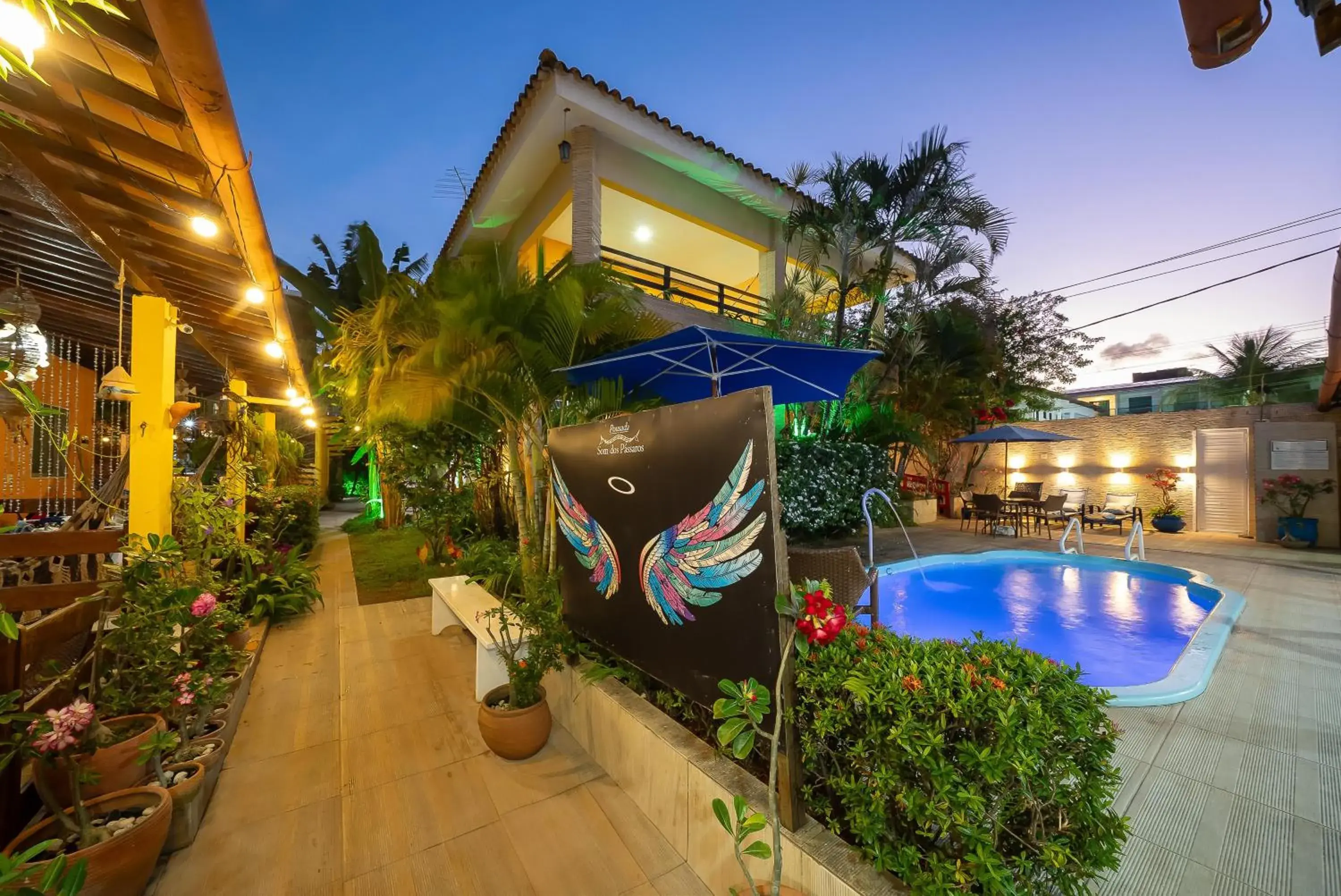 Property building in Pousada Som dos Pássaros Property building in Pousada Som dos Pássaros