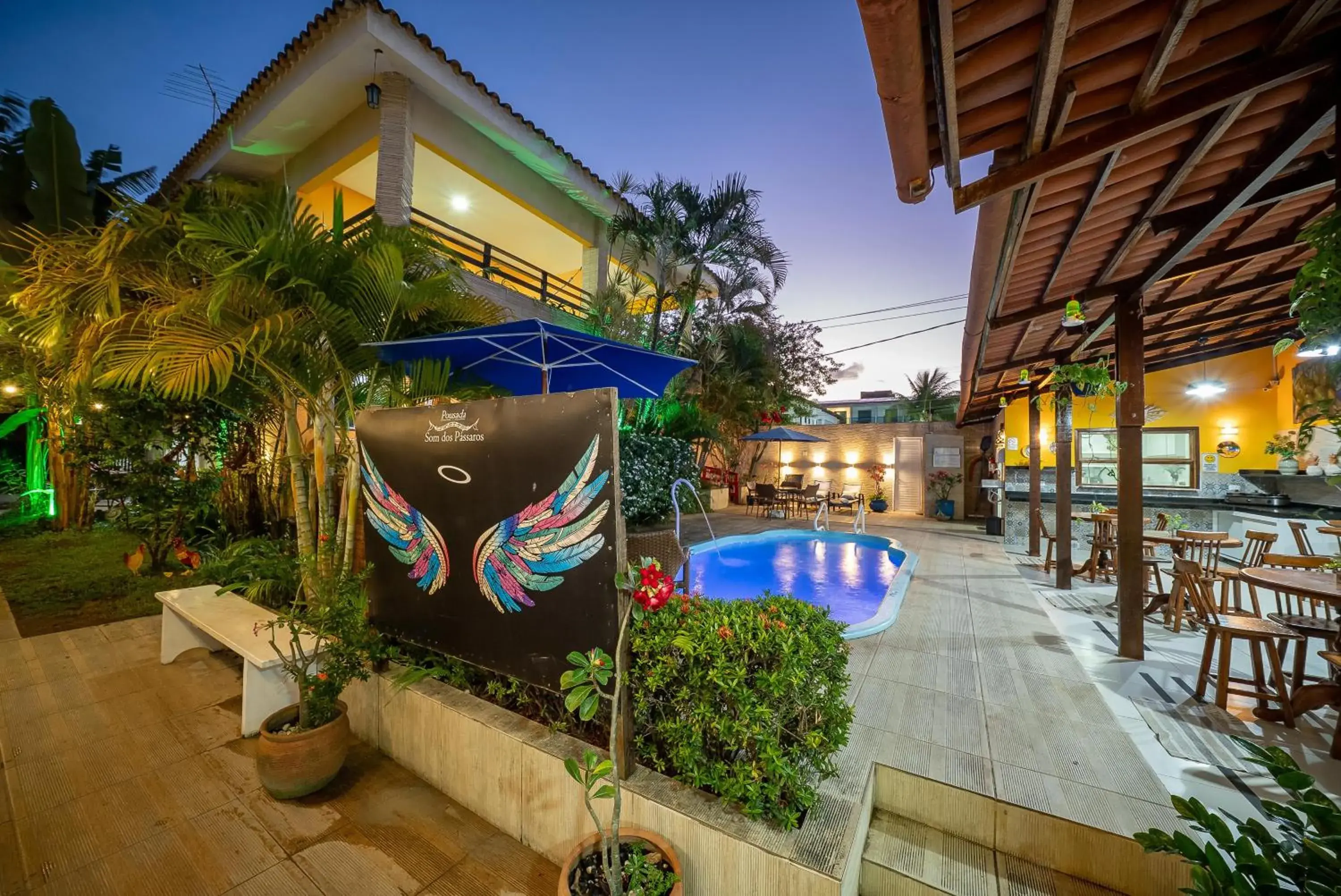 Property building in Pousada Som dos Pássaros Property building in Pousada Som dos Pássaros