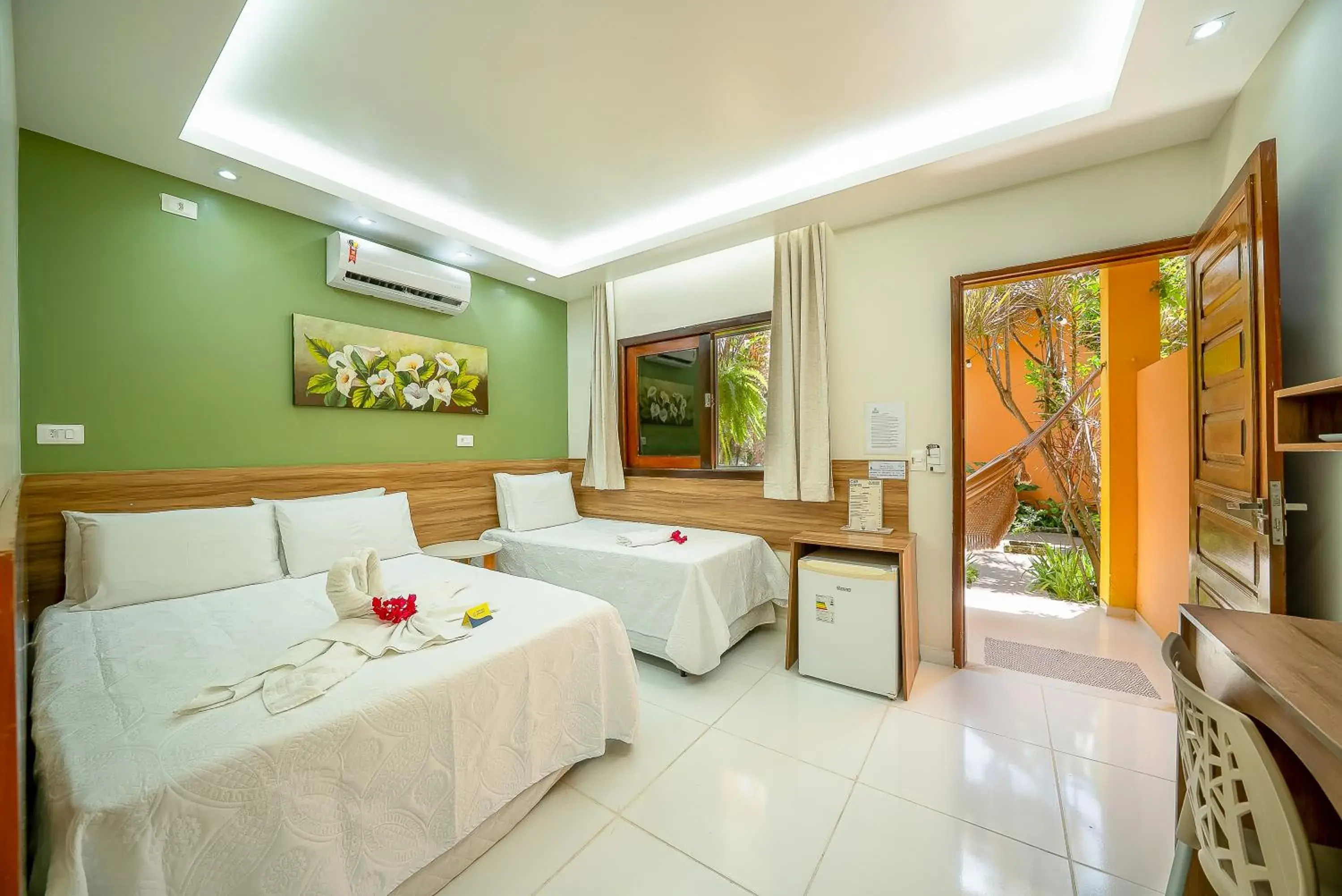 Bed in Pousada Som dos Pássaros Bed in Pousada Som dos Pássaros