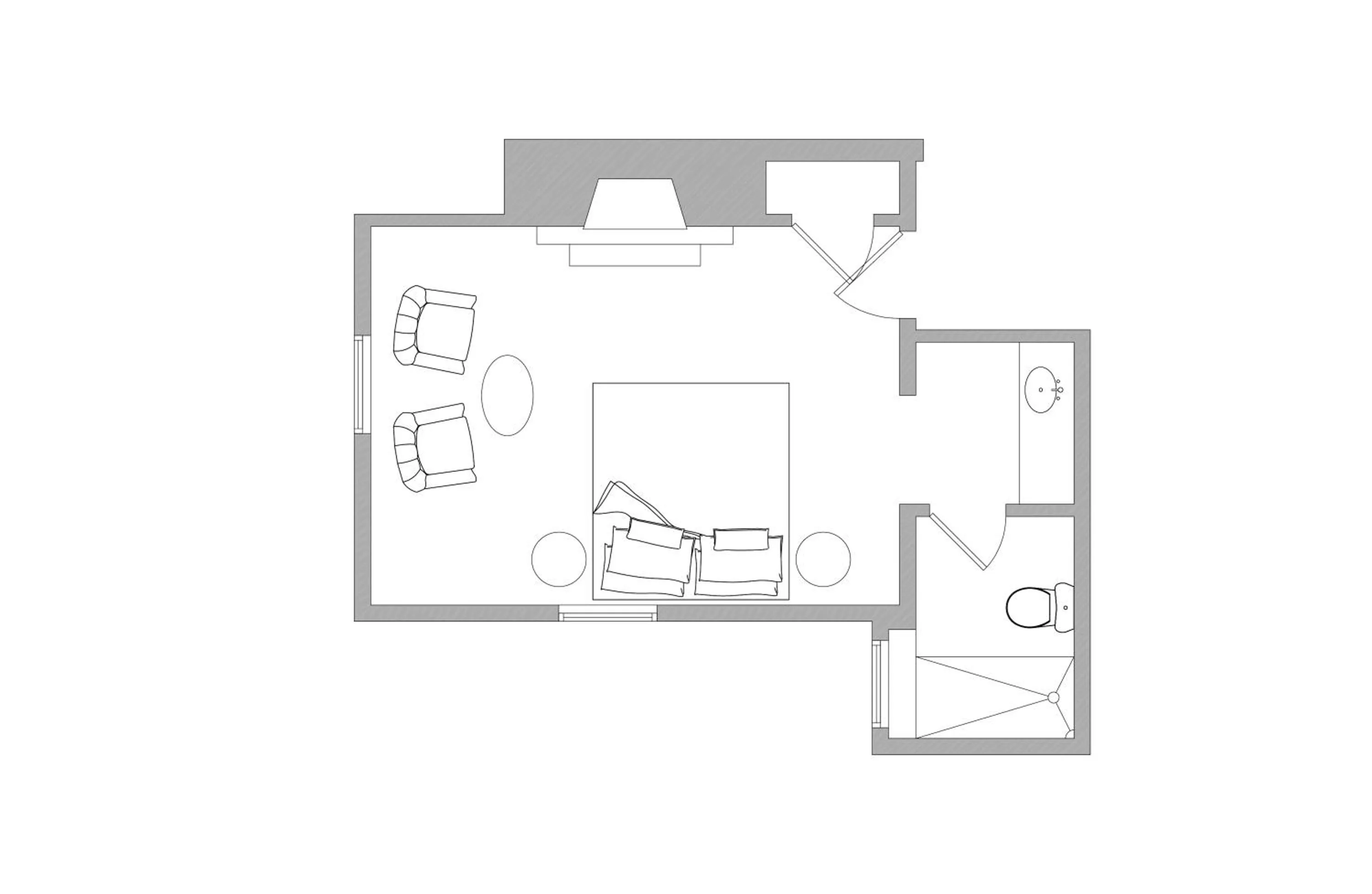 Floor plan in The Hotel Portsmouth - Downtown