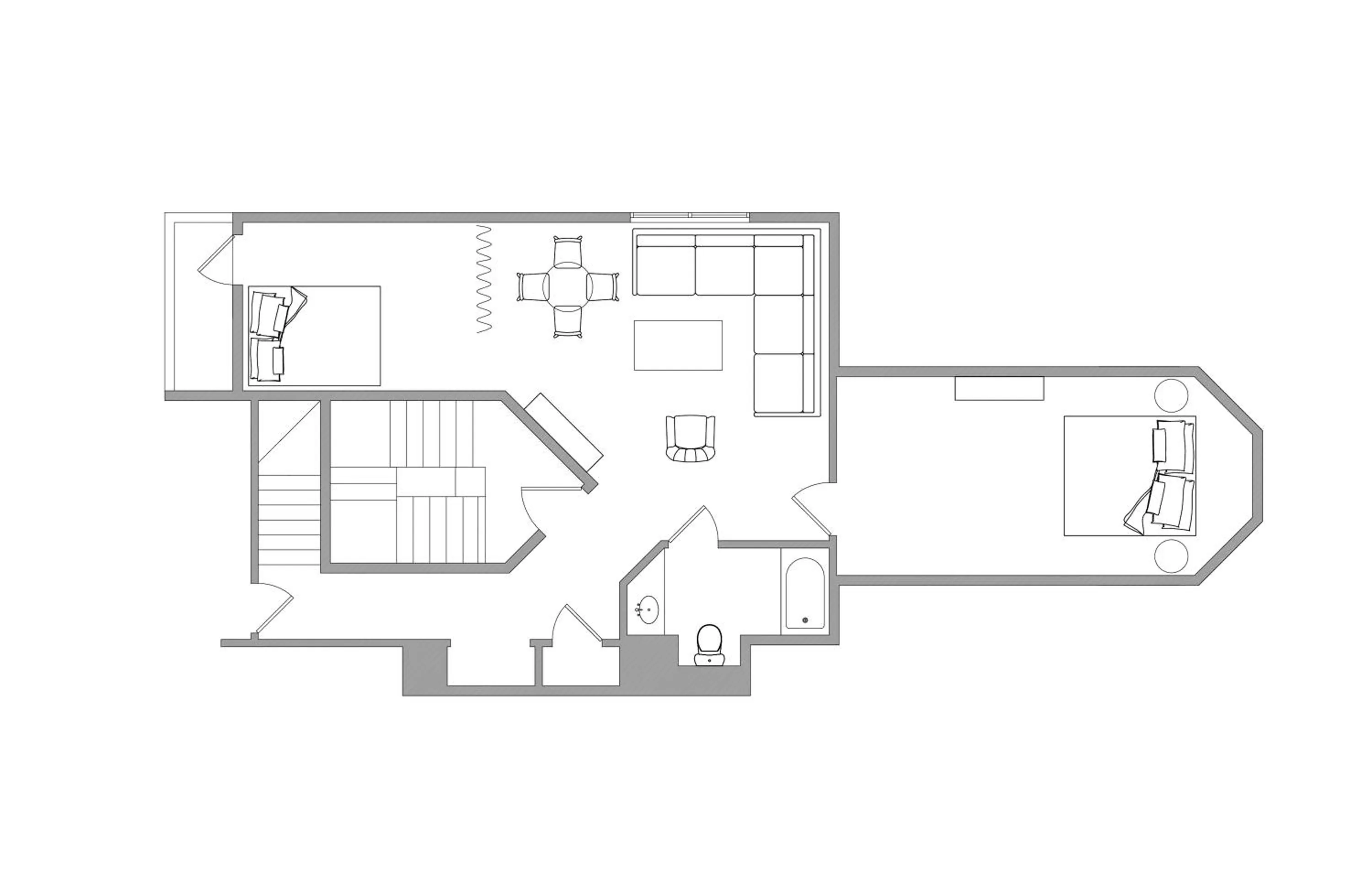 Floor plan in The Hotel Portsmouth - Downtown