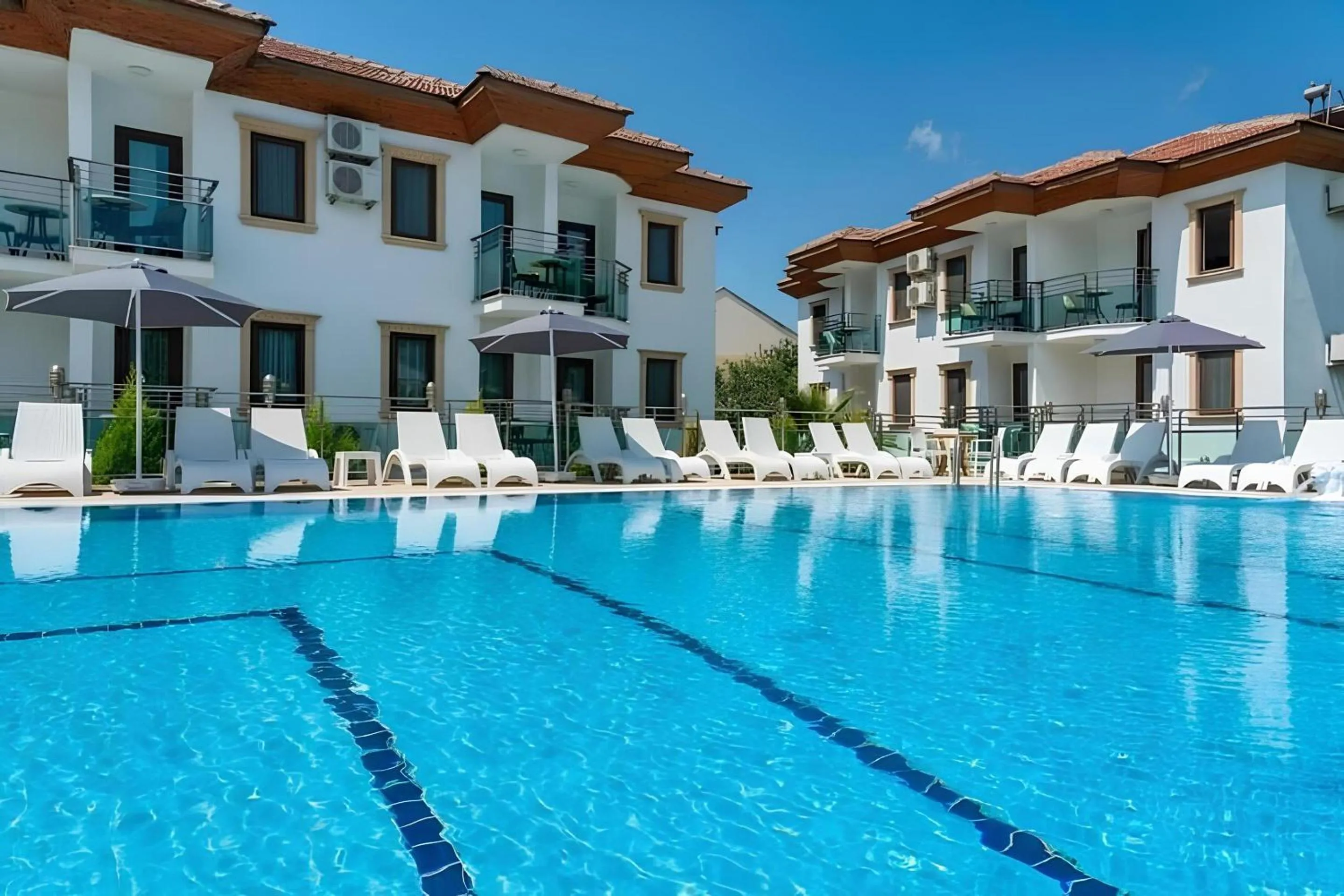Pool view in Fethiye Park Hotel