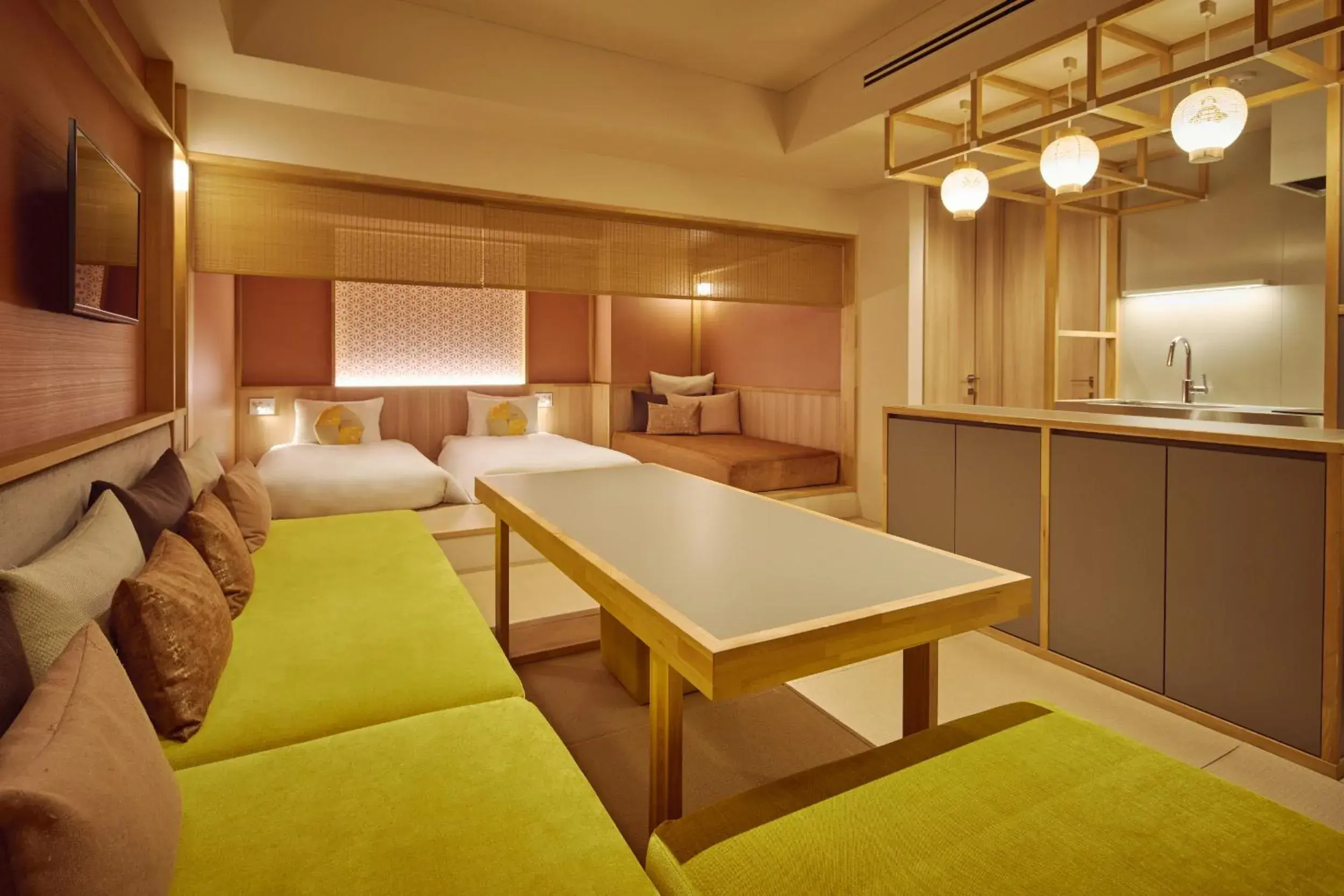 Twin Room with Kitchen in OMO5 Kyoto Gion by Hoshino Resorts Twin Room with Kitchen in OMO5 Kyoto Gion by Hoshino Resorts