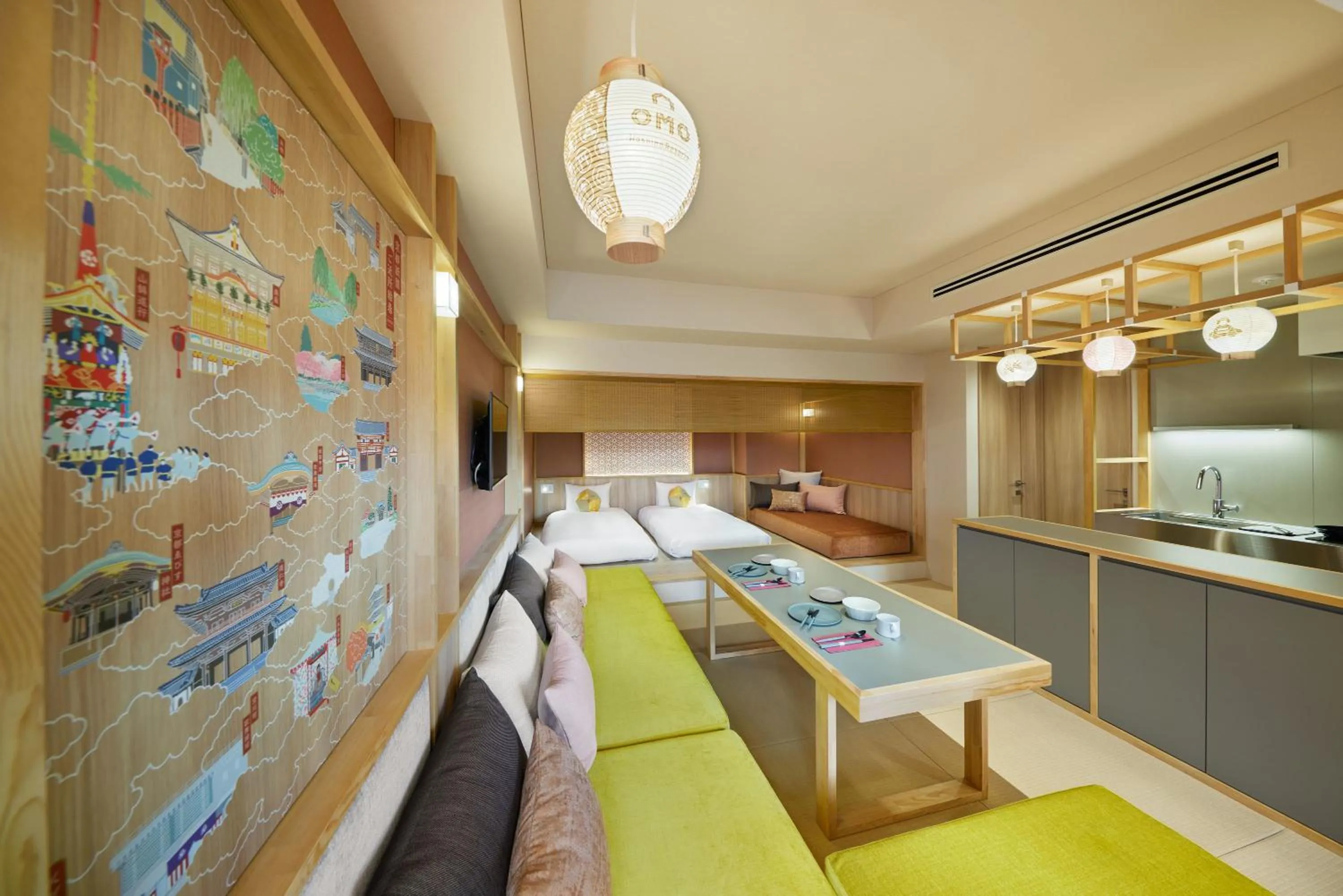 Photo of the whole room in OMO5 Kyoto Gion by Hoshino Resorts