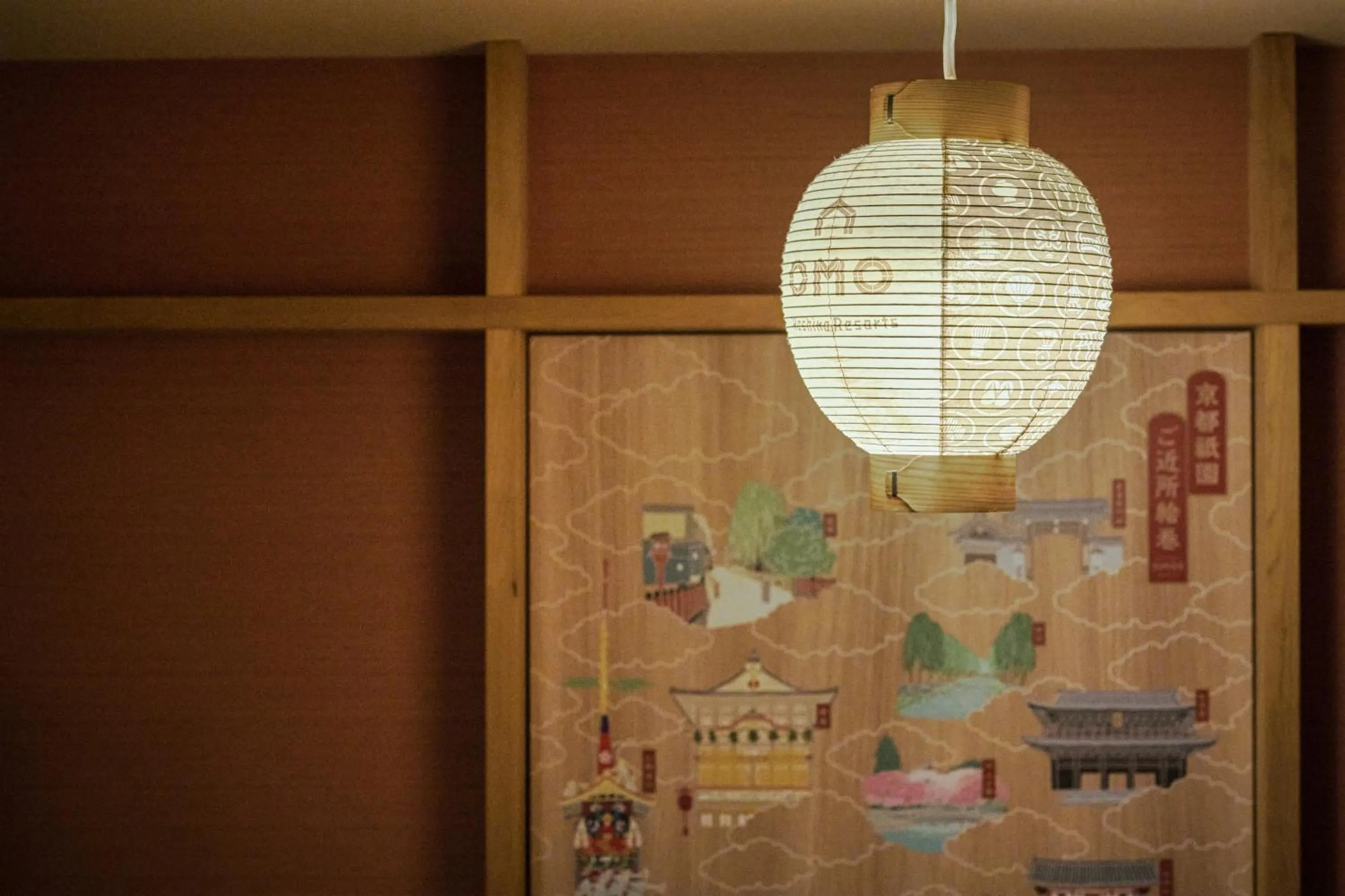 Decorative detail in OMO5 Kyoto Gion by Hoshino Resorts