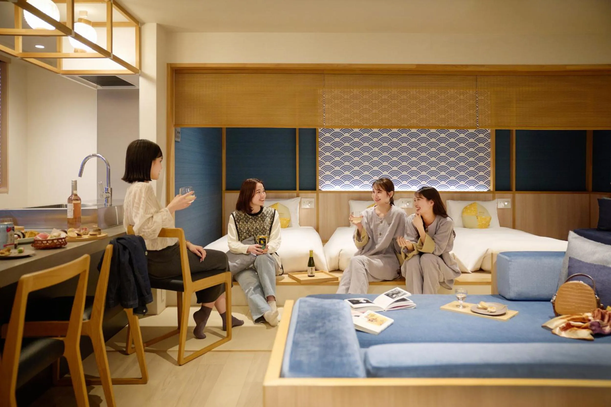 group of guests in OMO5 Kyoto Gion by Hoshino Resorts