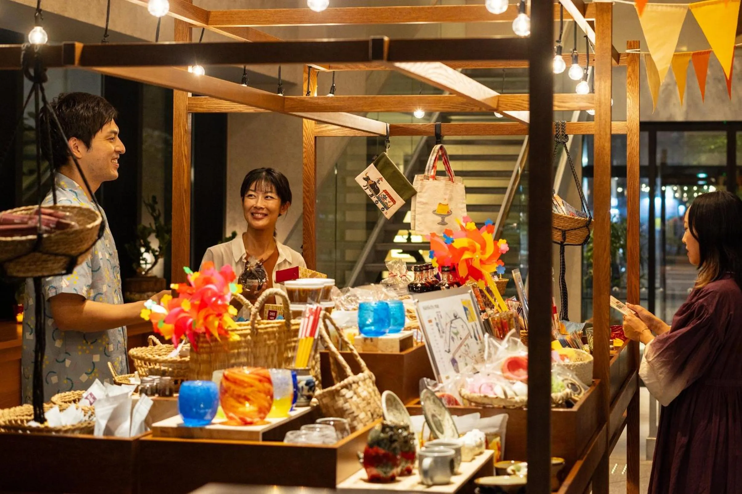 Communal lounge/ TV room in OMO5 Okinawa Naha by Hoshino Resorts